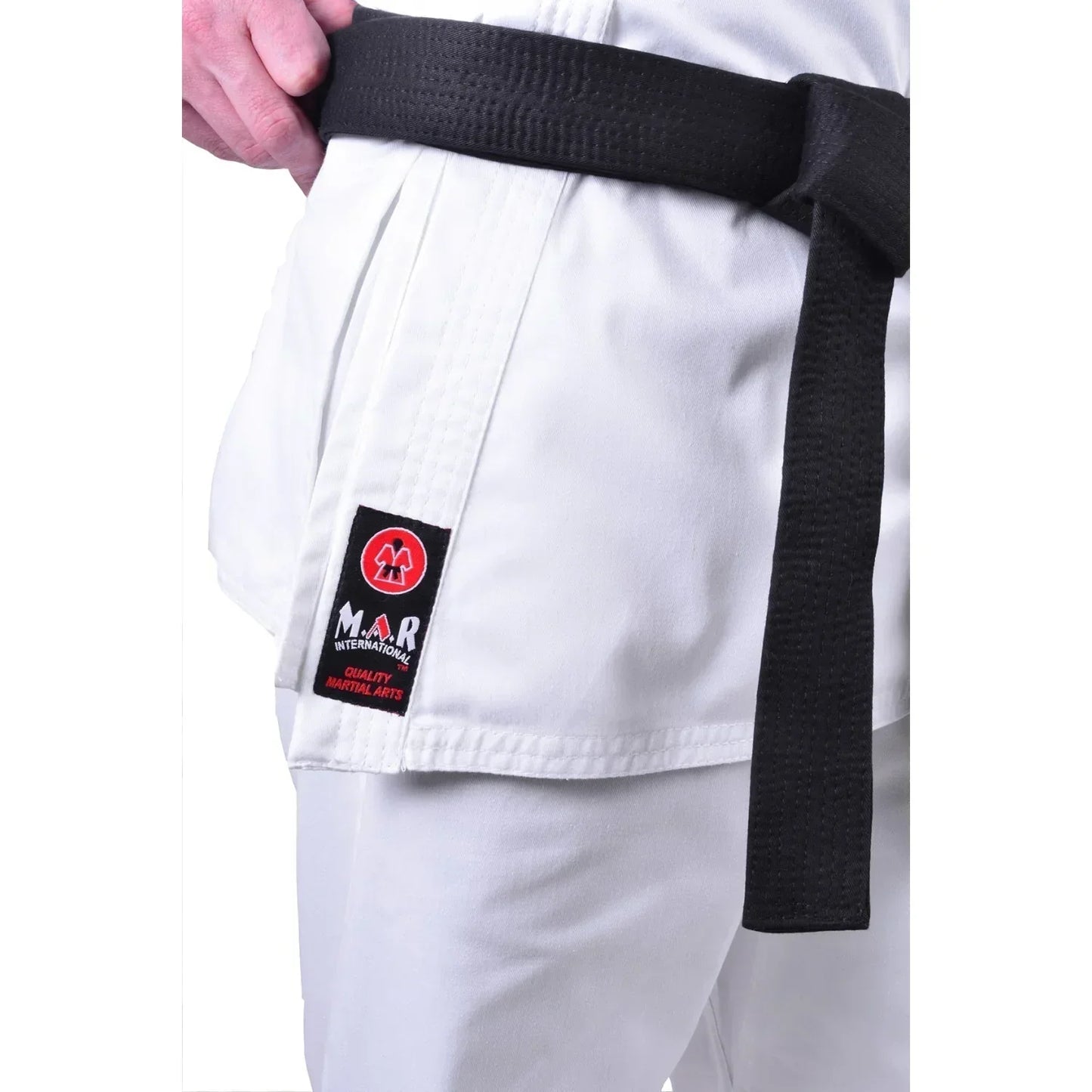MAR-001B | Traditional White Karate Student Uniform Gi (8.5oz Fabric) + FREE BELT - Uniforms