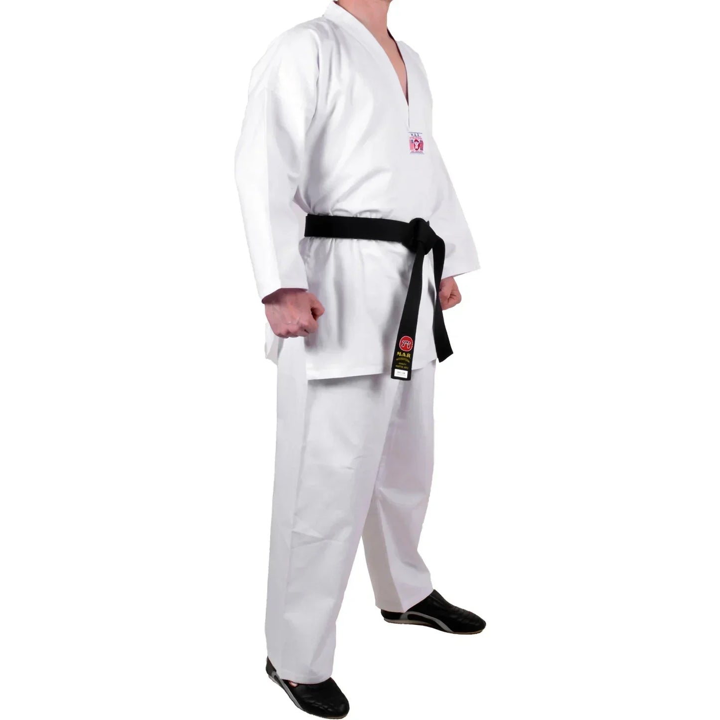 MAR-003 | White V-Neck Karate Uniform Gi (8oz Fabric) - Uniforms
