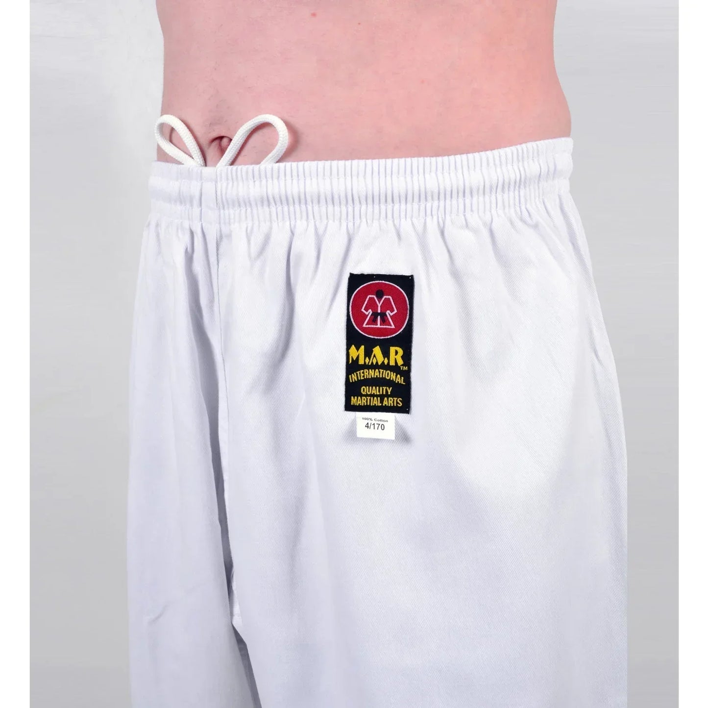 MAR-003 | White V-Neck Karate Uniform Gi (8oz Fabric) - Uniforms