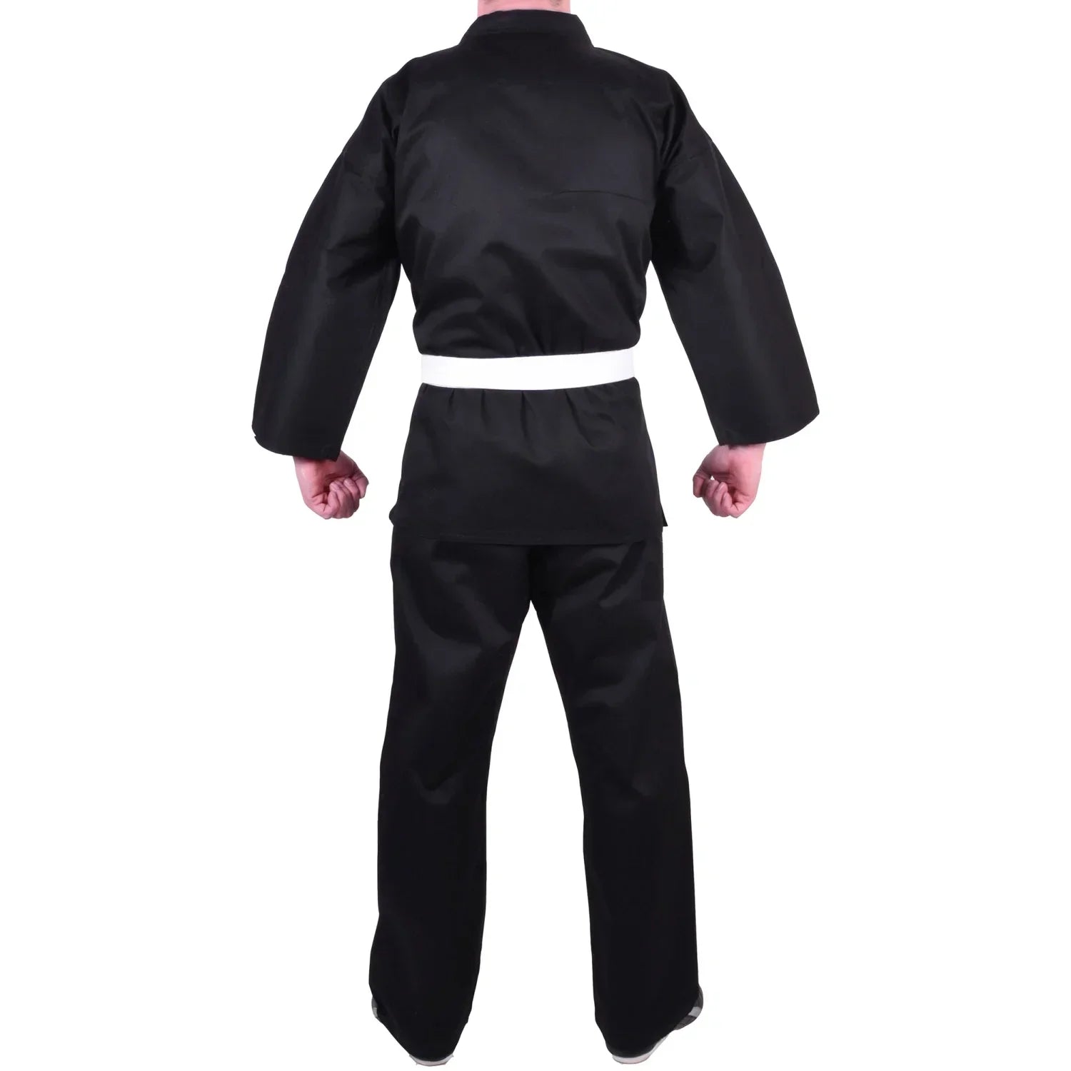 MAR-004A | Black Karate Student Uniform Gi (7.5oz Fabric) + FREE BELT - Uniforms
