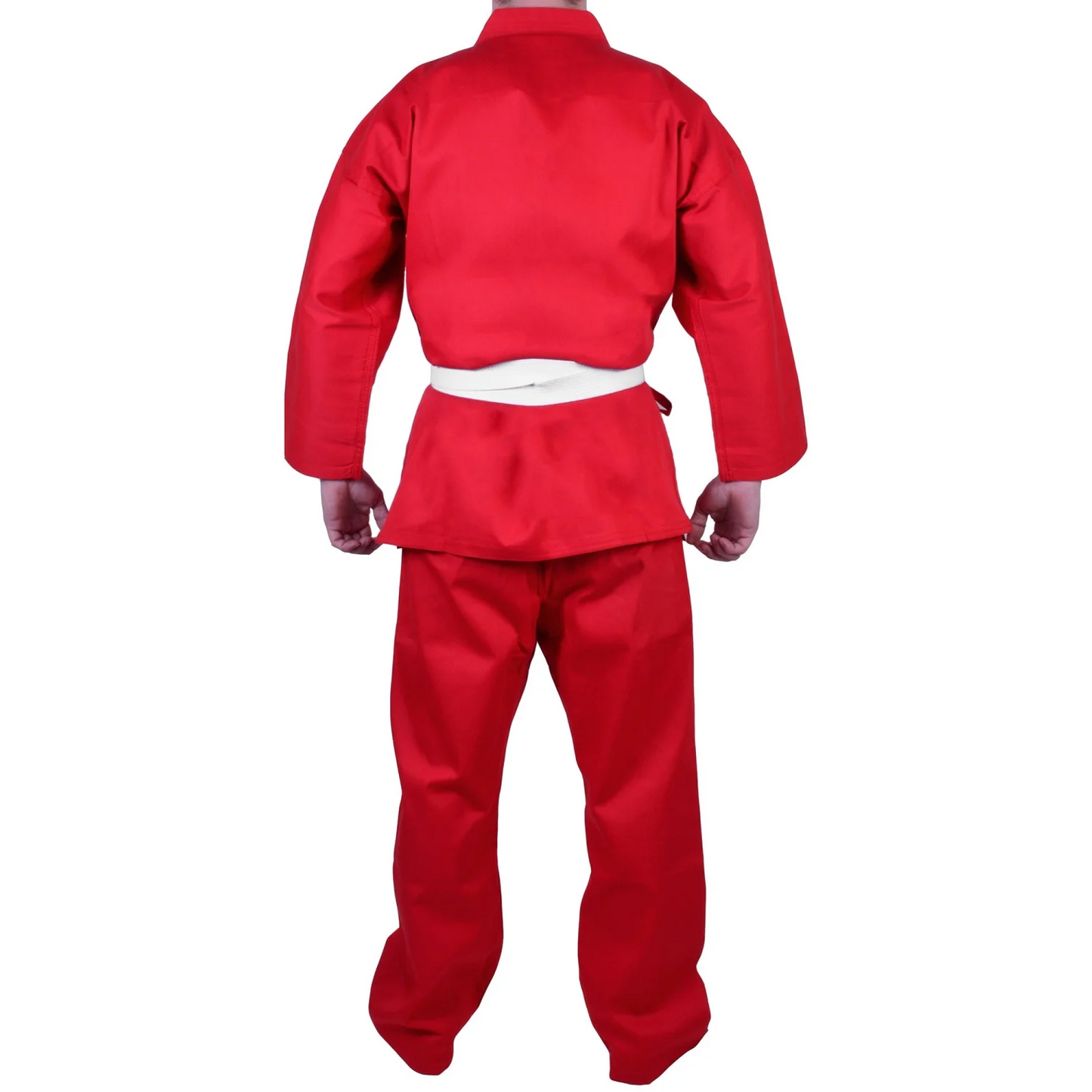MAR-005A | Red Karate Student Uniform Gi (8oz Fabric) + FREE BELT - Uniforms