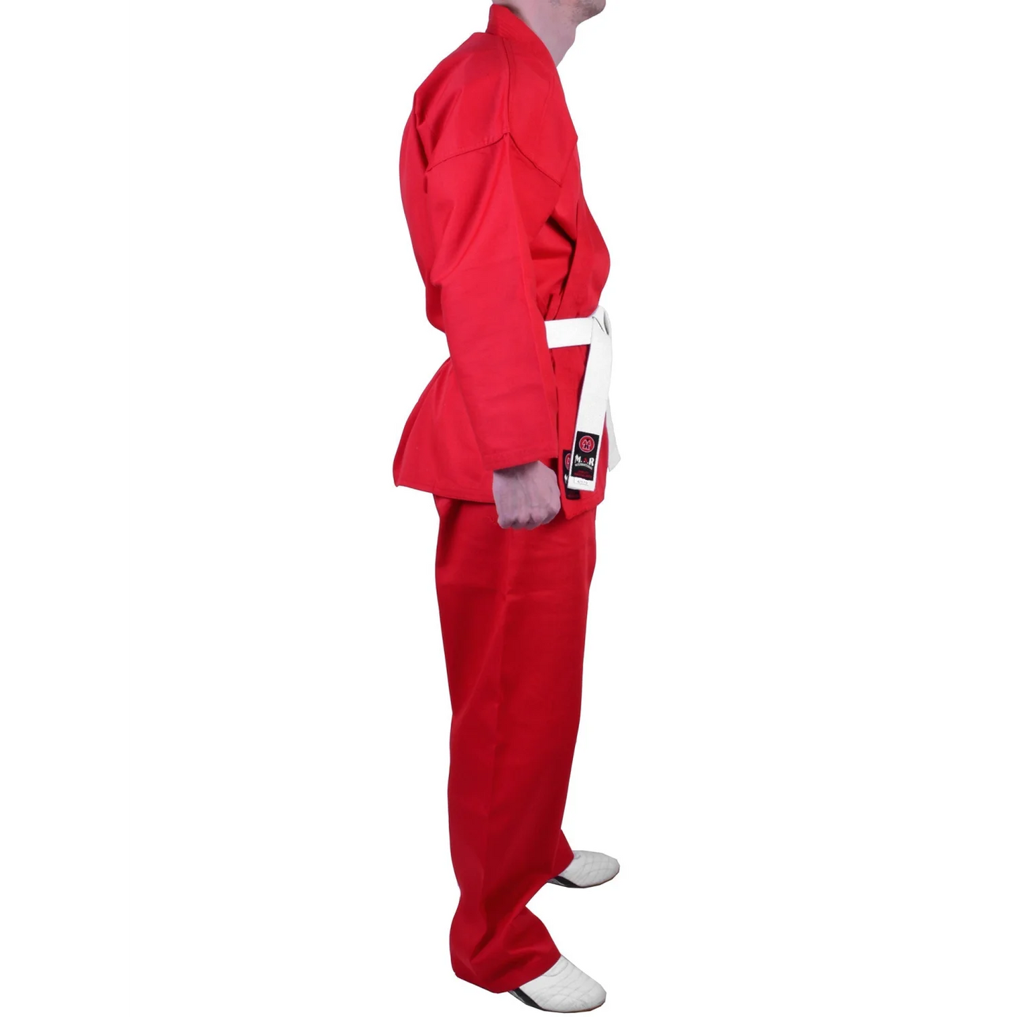 MAR-005A | Red Karate Student Uniform Gi (8oz Fabric) + FREE BELT - Uniforms