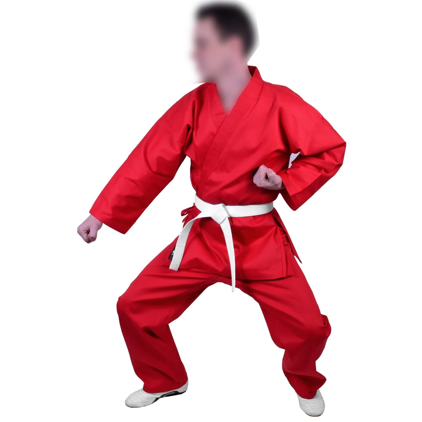 MAR-005A | Red Karate Student Uniform Gi (8oz Fabric) + FREE BELT - Uniforms