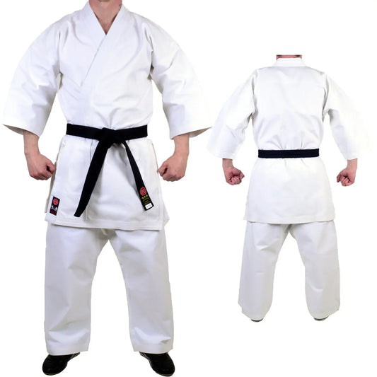MAR-014B | White Karate Competition Uniform - Japanese Style (14oz Canvas Fabric) - Uniforms