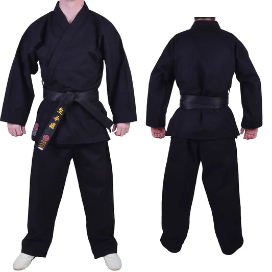 MAR-016 | Black Karate Heavyweight Competition Uniform (14oz Canvas Fabric) - Uniforms