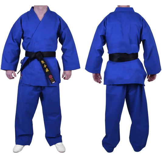 MAR-017 | Blue Karate Tournament Heavyweight Uniform (14oz Canvas Fabric) - Uniforms