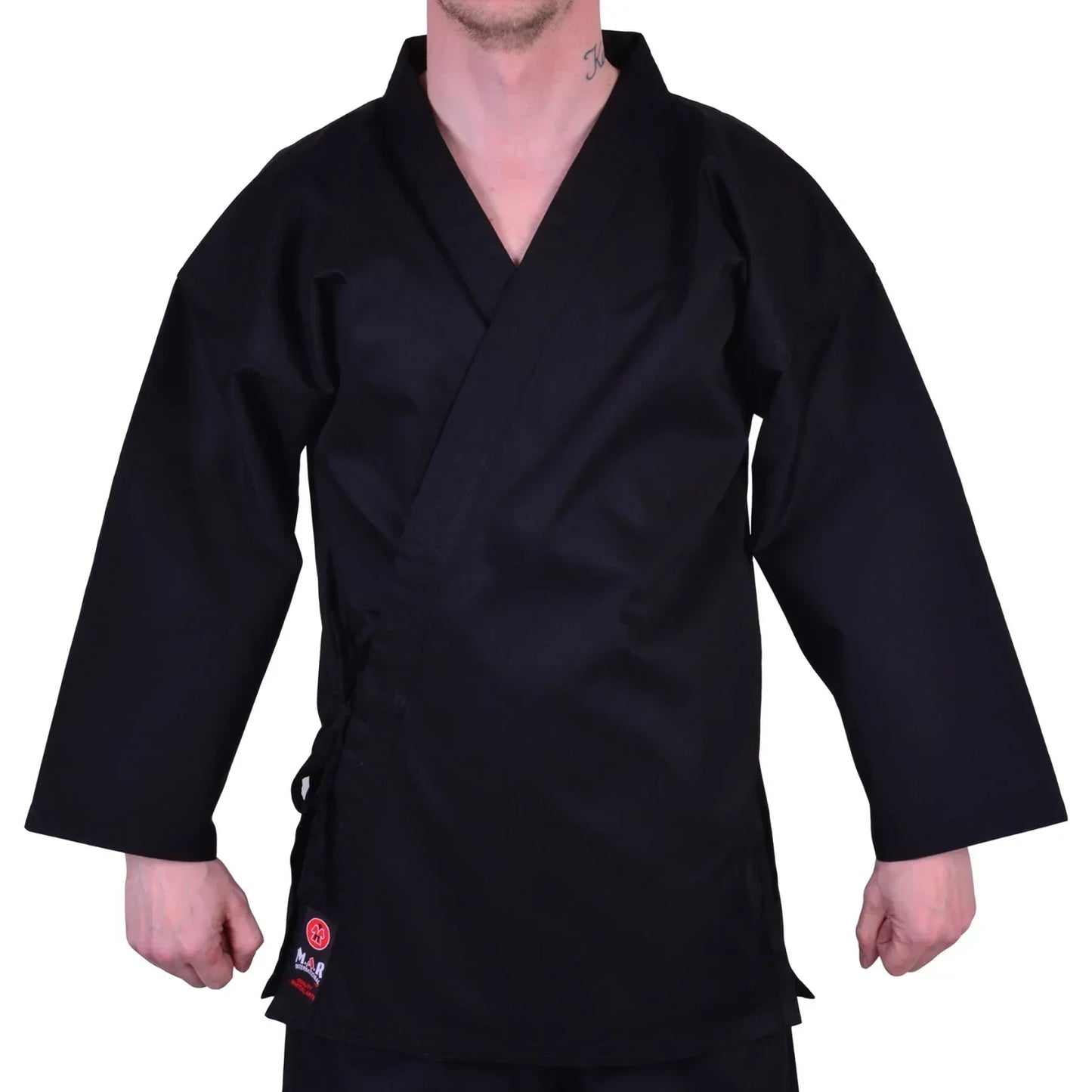MAR-019B | Traditional Black Karate Jacket - Uniforms