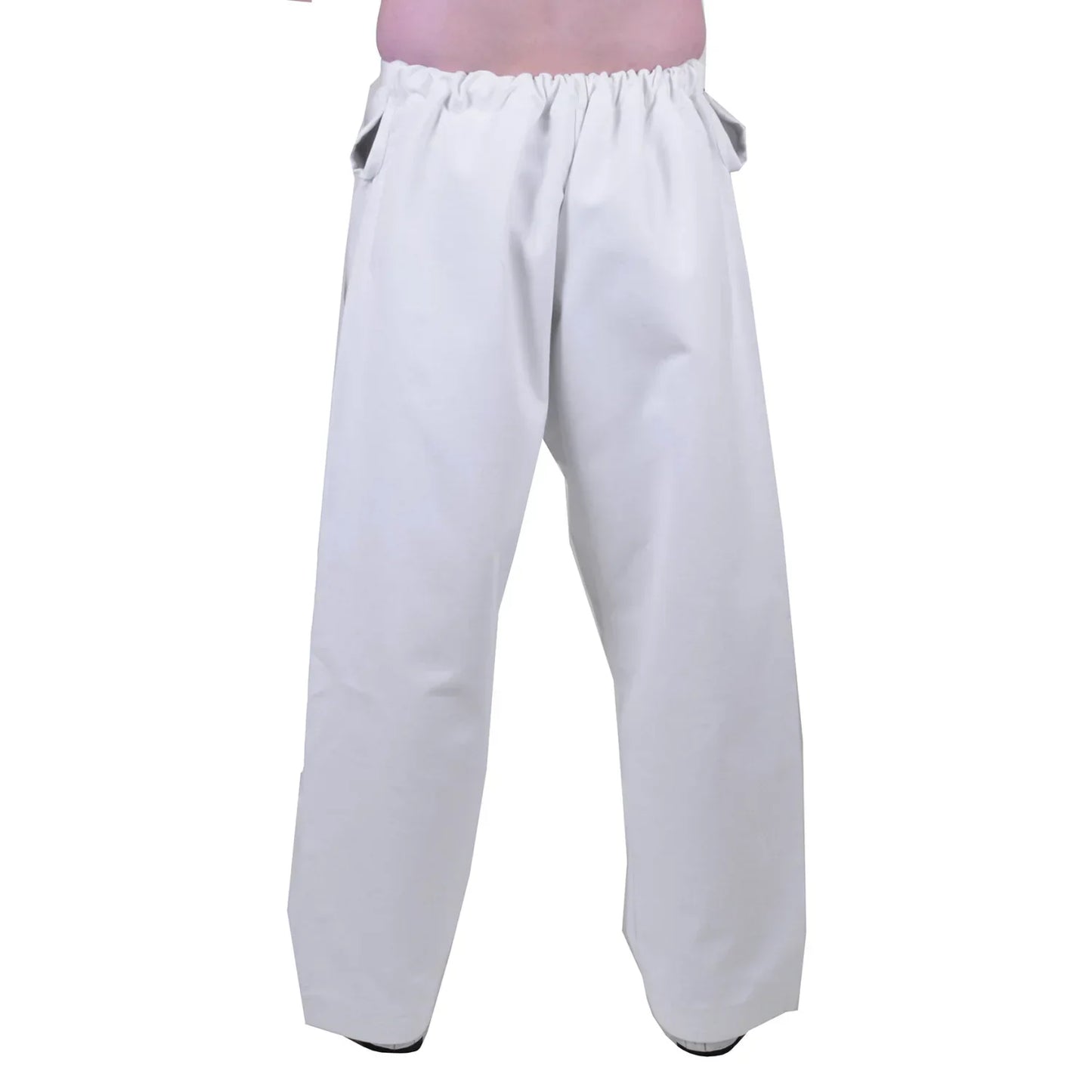 MAR-020C | 14oz White Traditional Karate Trousers - Trousers