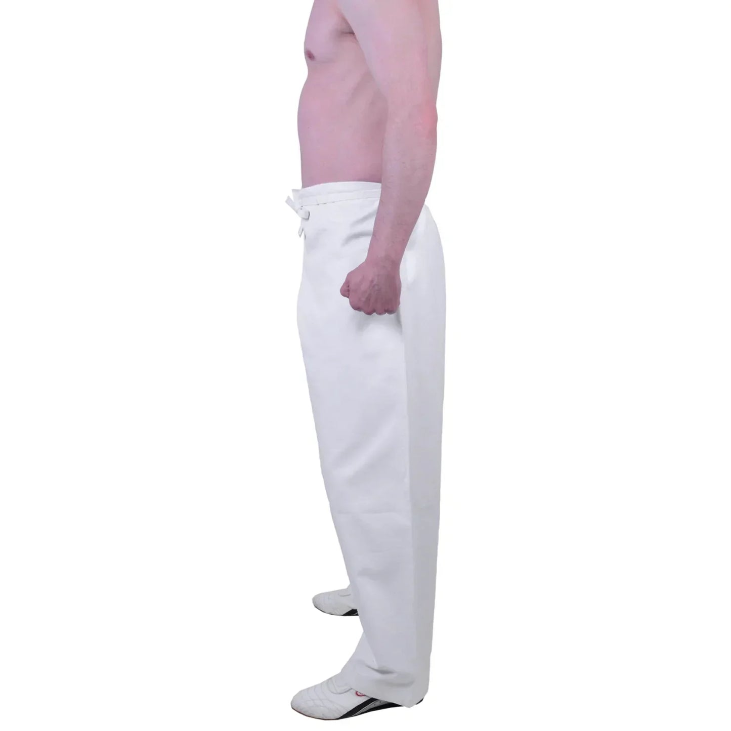 MAR-020C | 14oz White Traditional Karate Trousers - Trousers