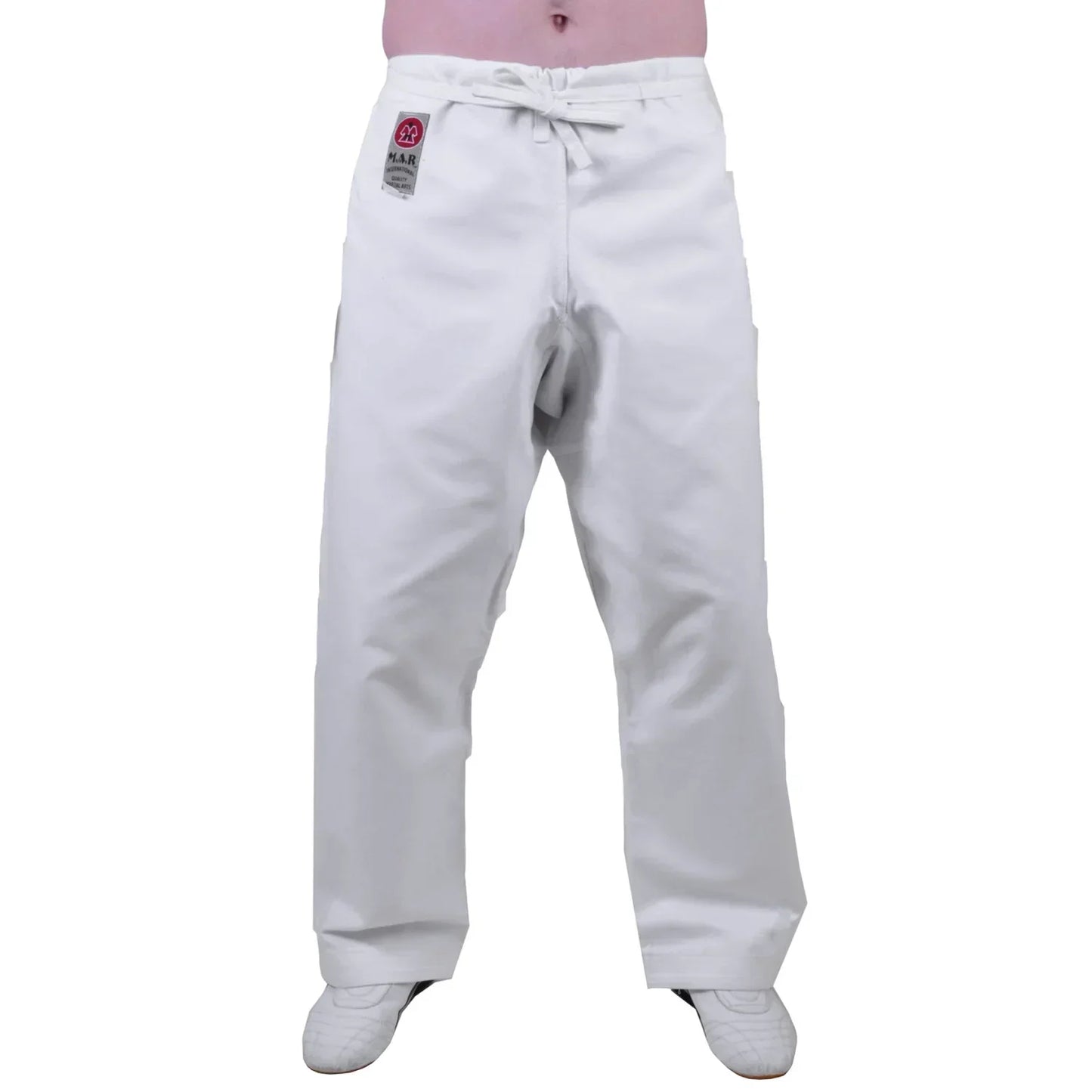 MAR-020C | 14oz White Traditional Karate Trousers - Trousers