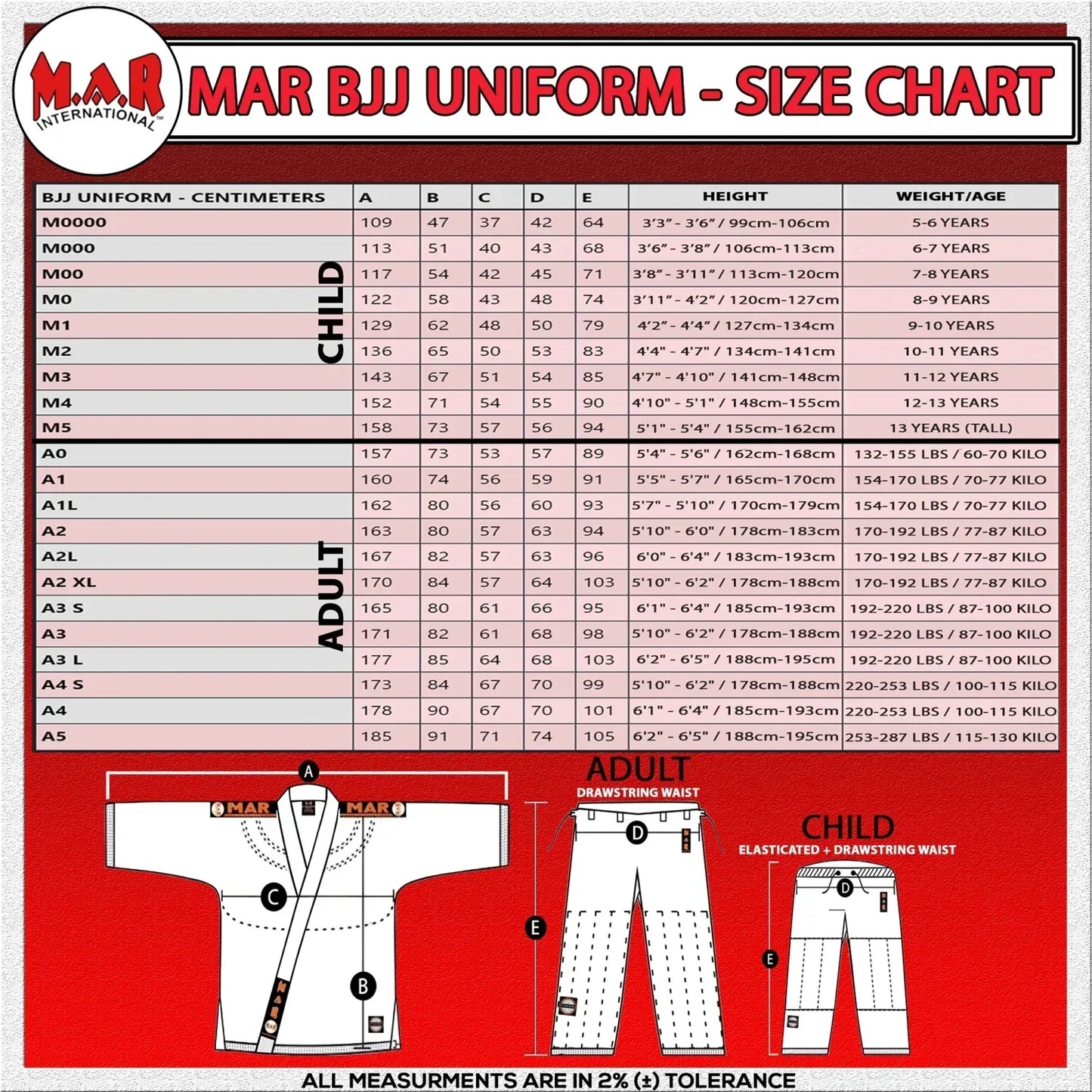 MAR-031F | Black BJJ Trousers - Trousers