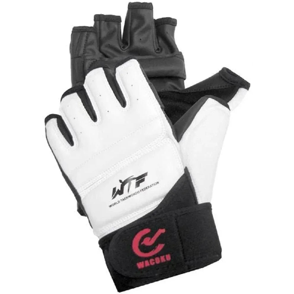 MAR-035A | WT Approved Black & White Taekwondo Gloves - Small Accessories