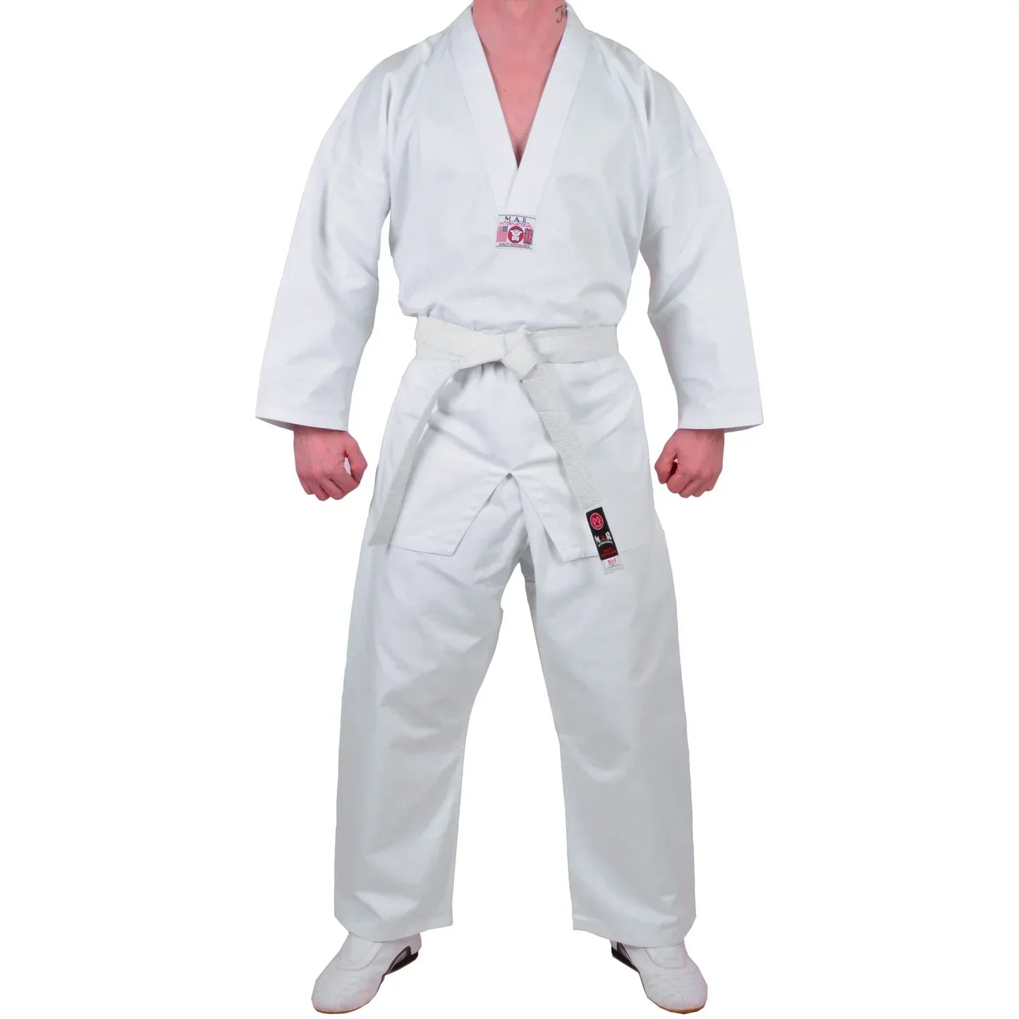 MAR-038A | WT Taekwondo Student Uniform for Students + FREE BELT - Uniforms