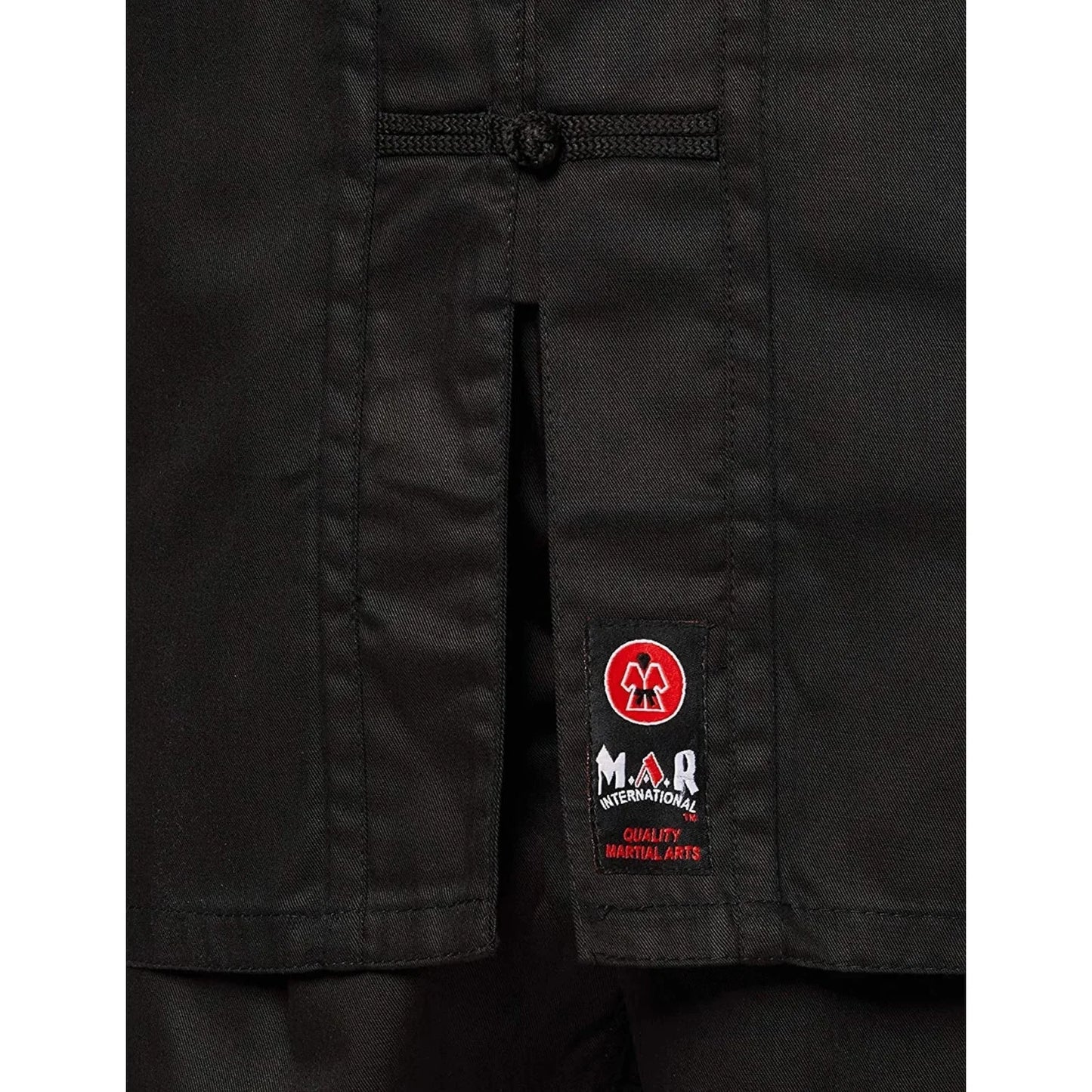 MAR-044 | Black Medium Weight Kung-Fu Uniform For Students - Uniforms