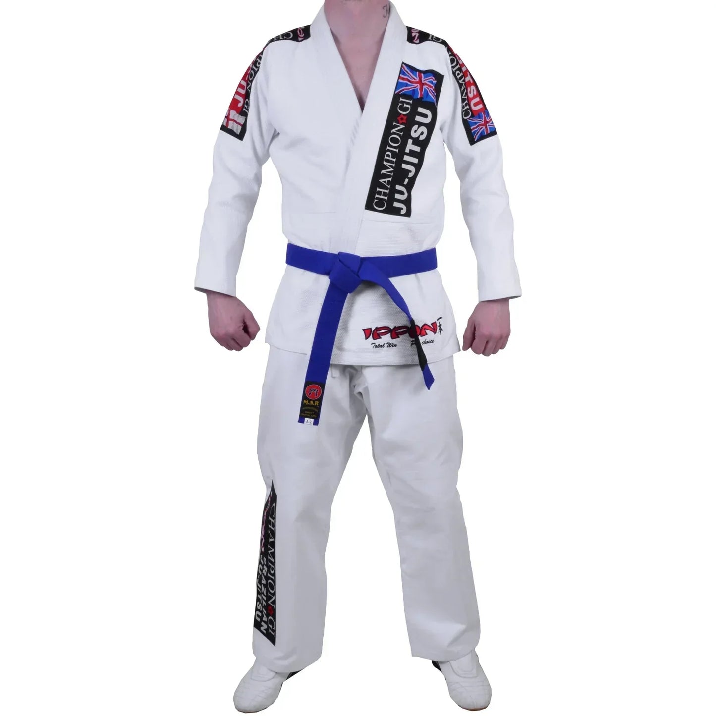 MAR-065 | White Designer Jiu-Jitsu Training & Competition Uniform - Uniforms