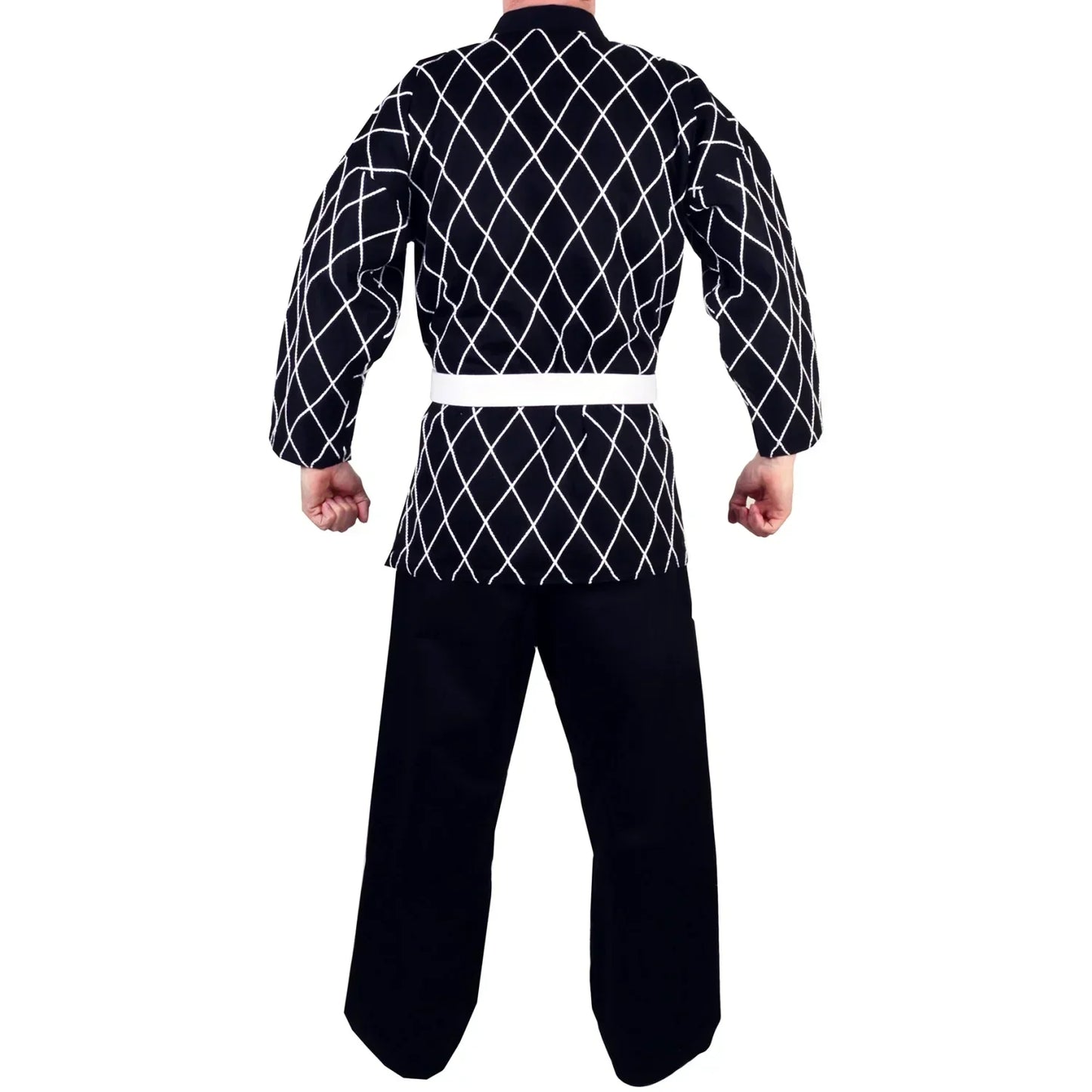 MAR-071 | Black Hapkido Uniform w/ Cross Design - Uniforms