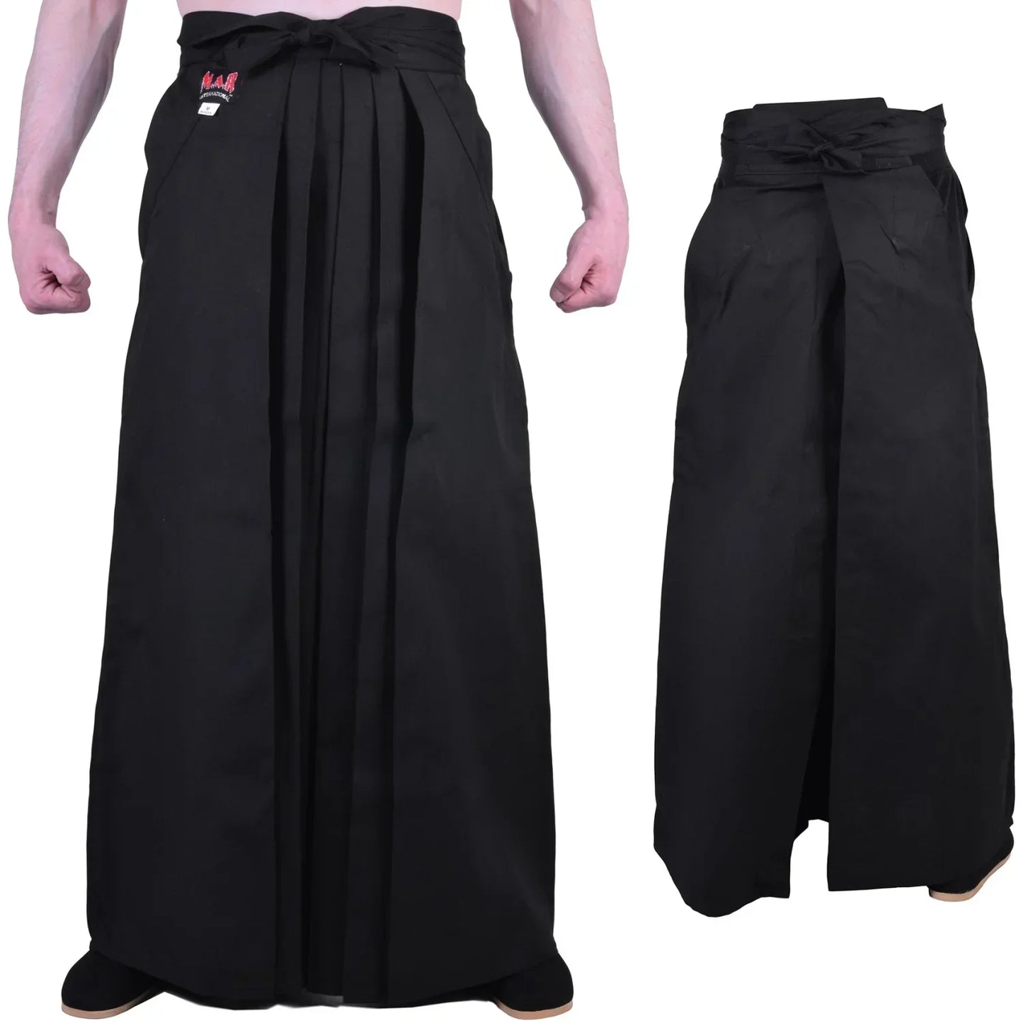 MAR-073A | Traditional Black Aikido Hakama - Uniforms