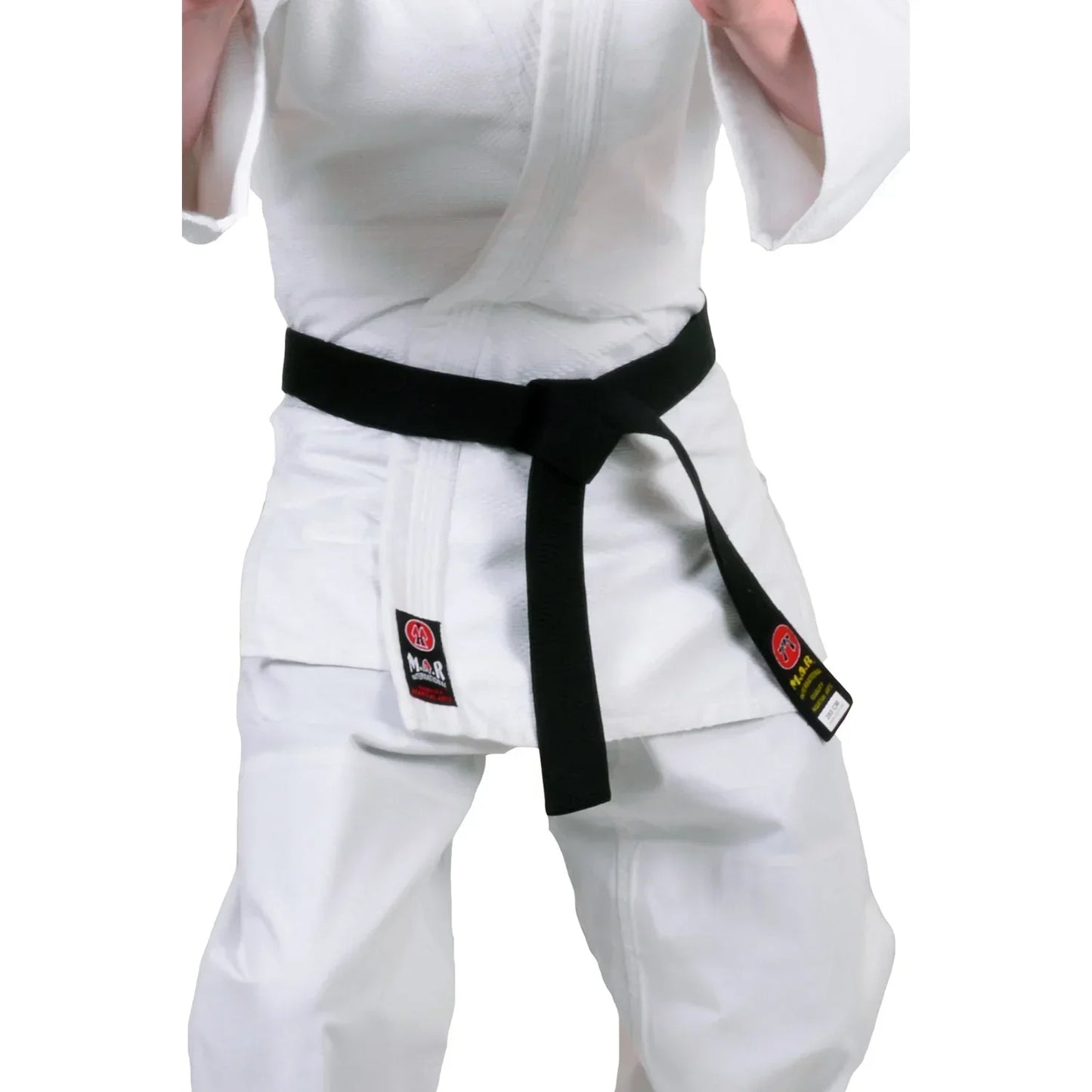 MAR-081 | Black Embroidered Belt - Belts