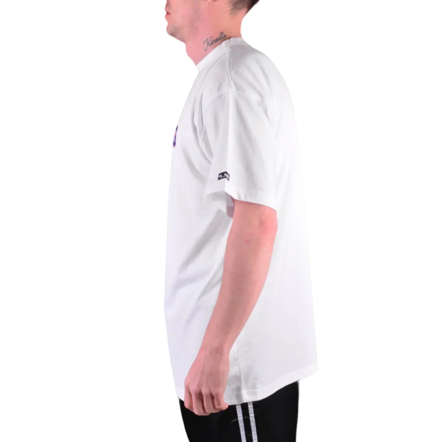 MAR-084G | White Round-Neck Kick Boxing T-Shirt (OD) - T-Shirts