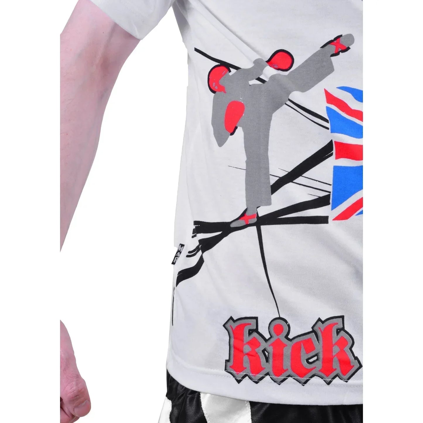 MAR-084L | Black Round-Neck Kickboxing T-Shirt - T-Shirts