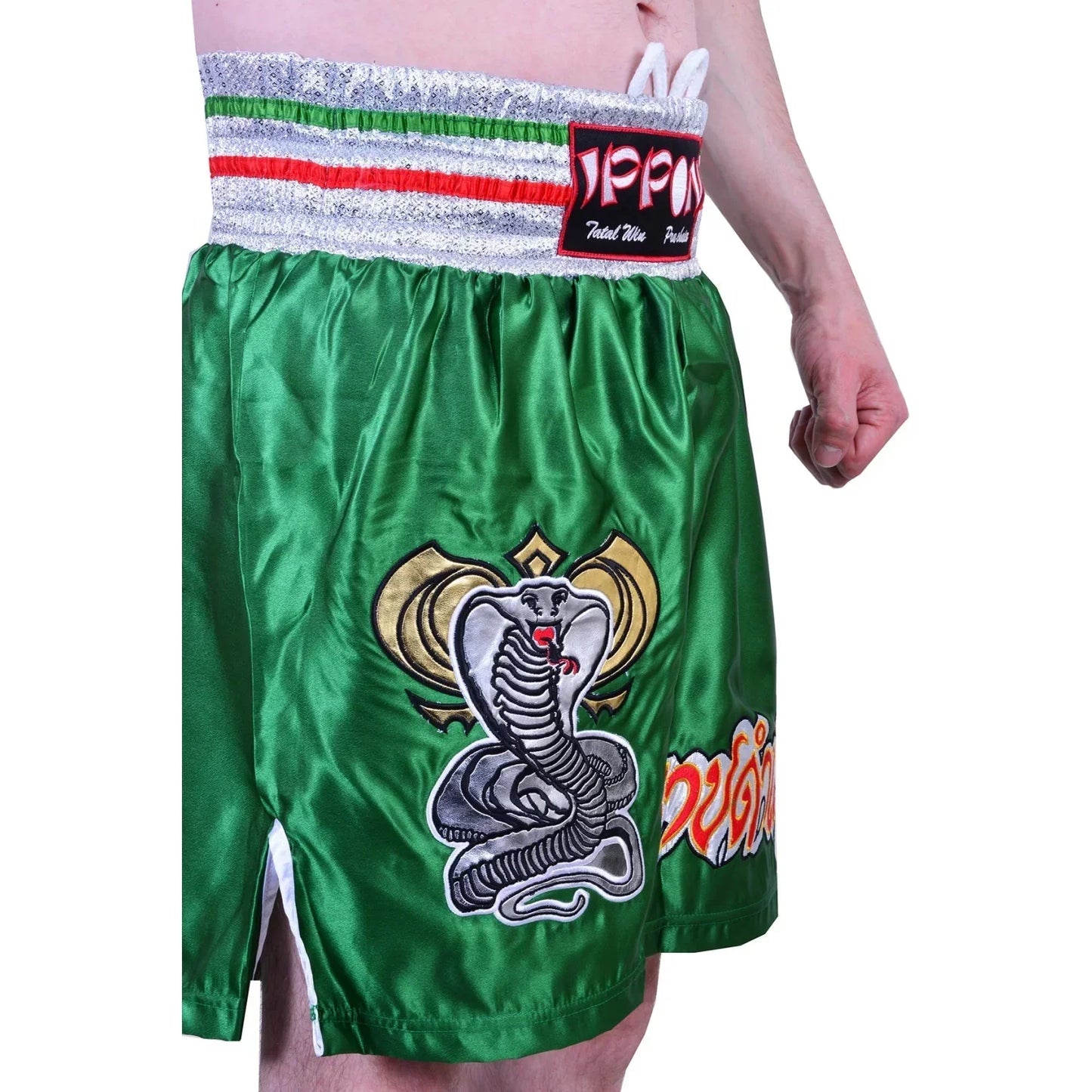 MAR-095B | Green Kickboxing & K1 Shorts - Shorts