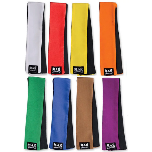 MAR-096 | Two-Tone Kickboxing & Muay Thai Grading Sashes - Belts