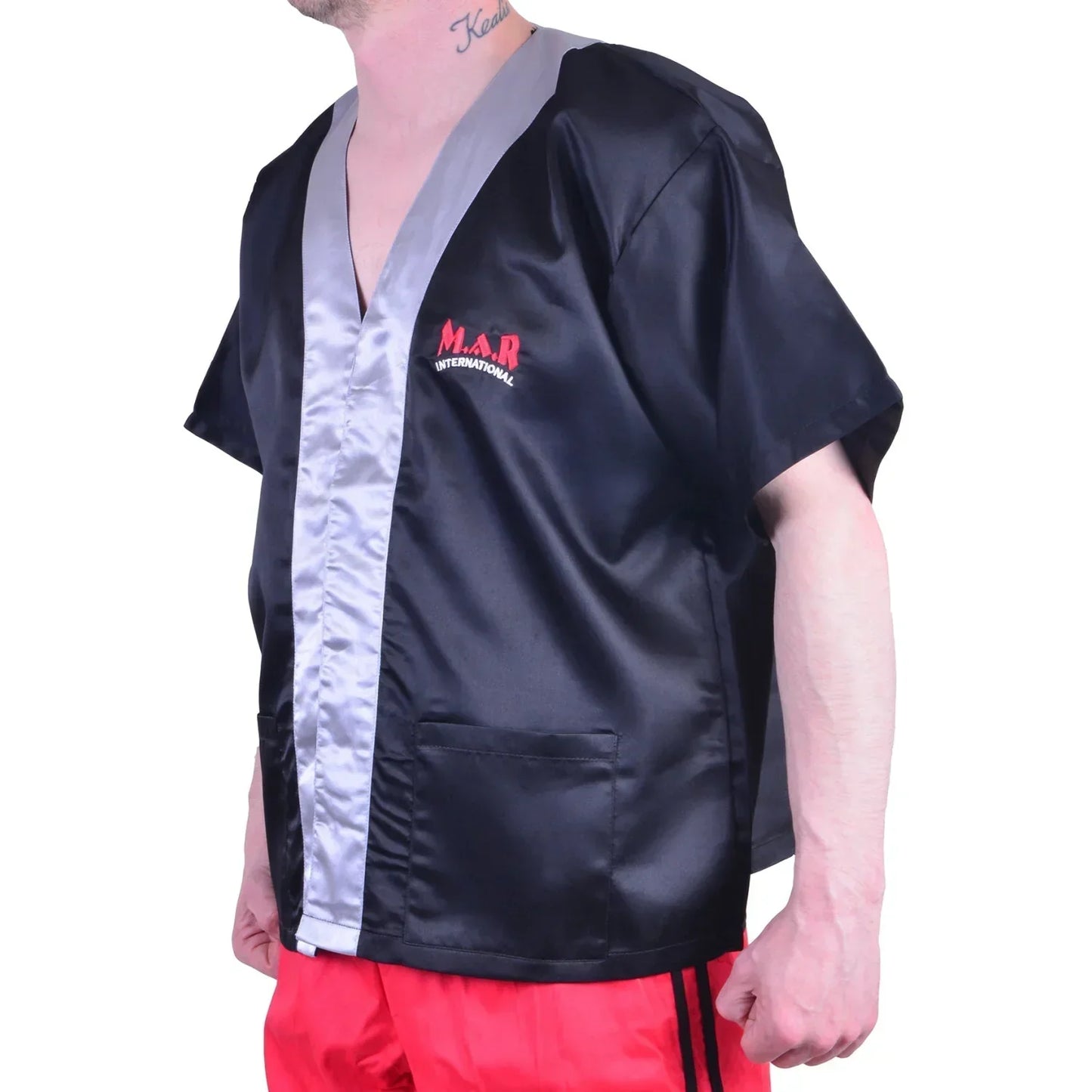 MAR-099B | Black Boxing Cornerman’s Jacket - Robes