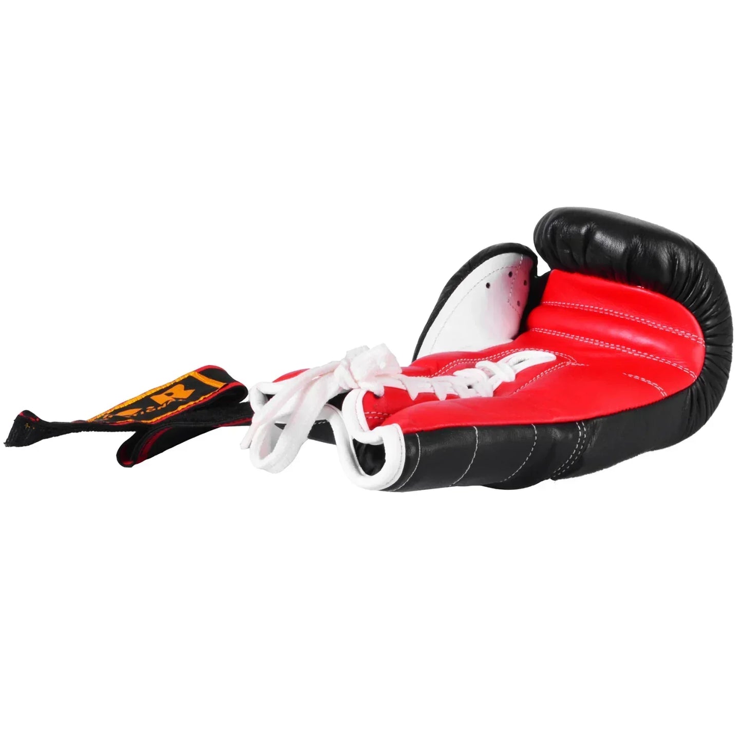 MAR-110 | Red & Black Genuine Cowhide Boxing Leather - Gloves