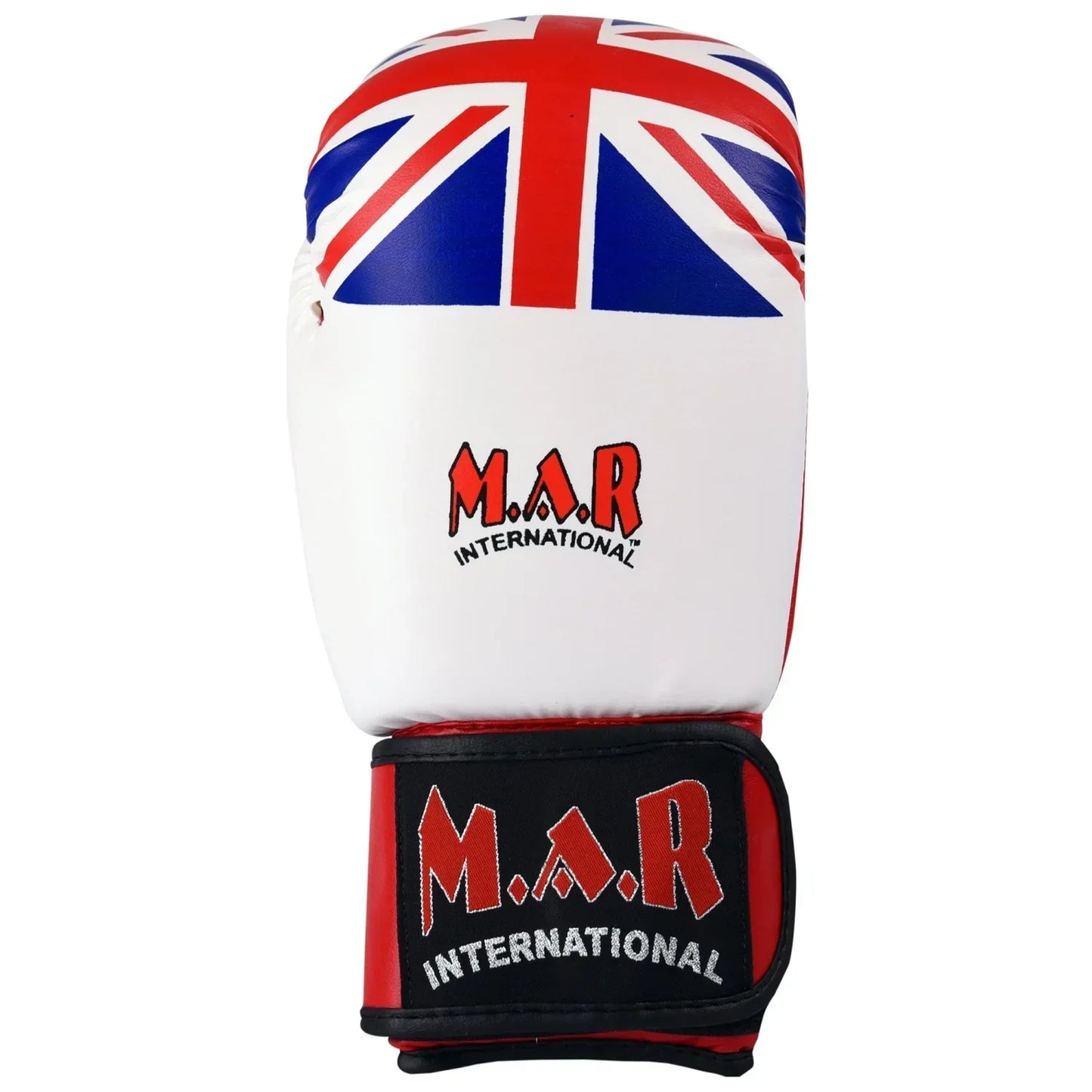 MAR-114 | White Union Jack Boxing/Kickboxing Gloves - Gloves