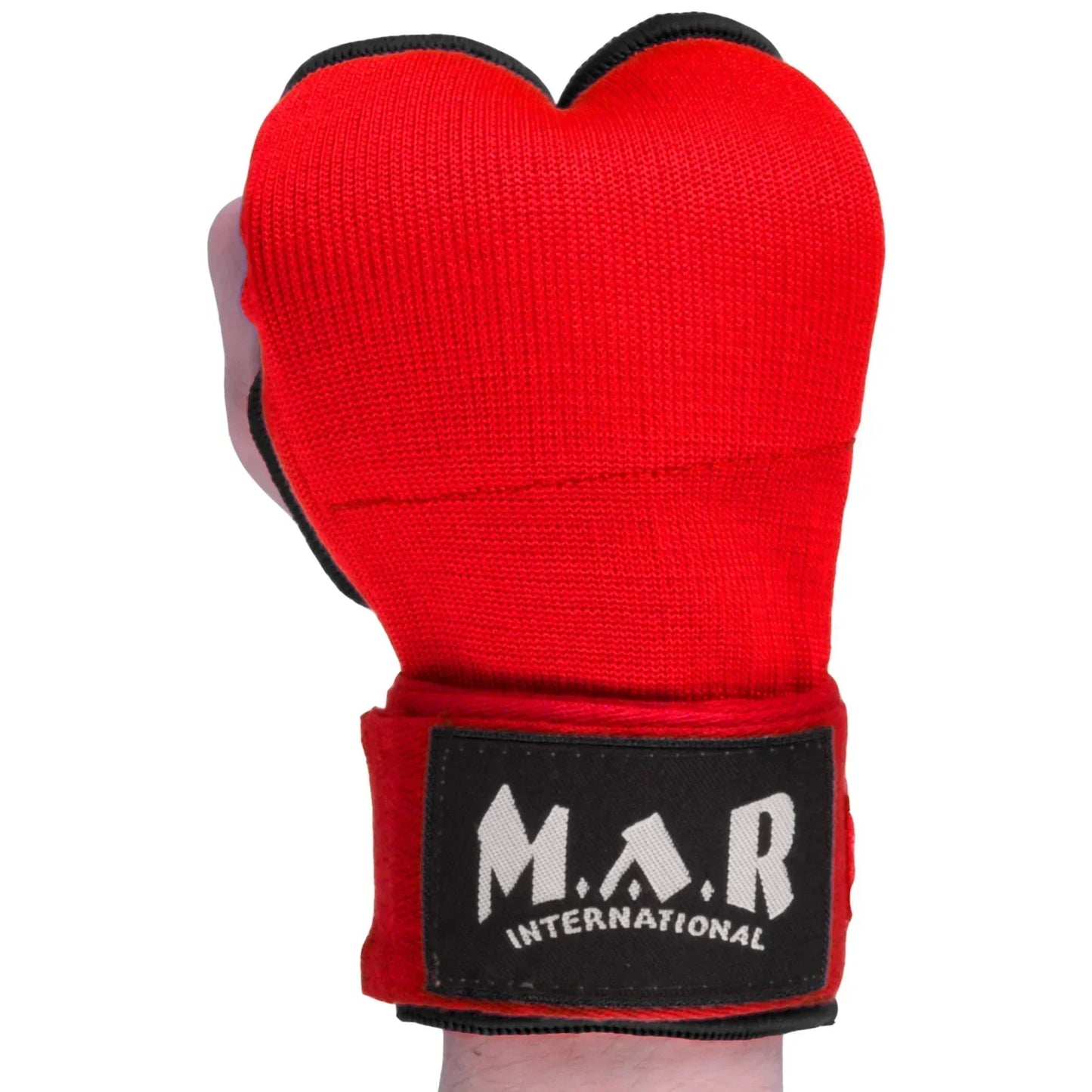MAR-119B | Red Hand Wrap Mitts w/ Padded Knuckles - Small Accessories