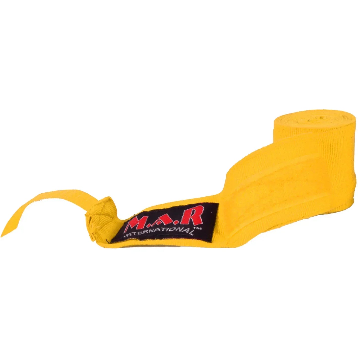MAR-121E | Yellow Elasticated Boxing & Martial Arts Hand Wraps - Small Accessories