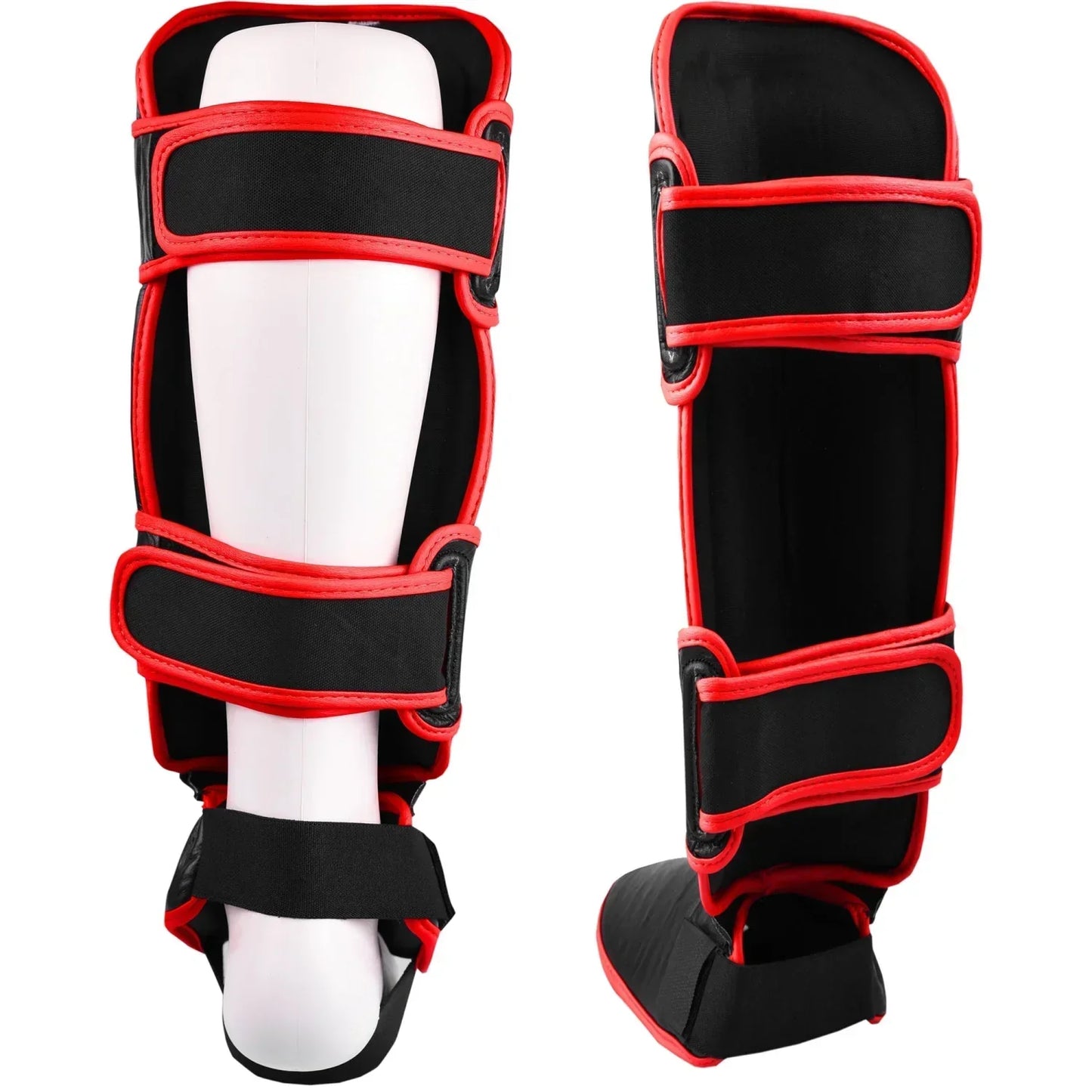 MAR-149B | Kickboxing & Thai boxing Genuine Leather Shin & Instep Guards - Pads