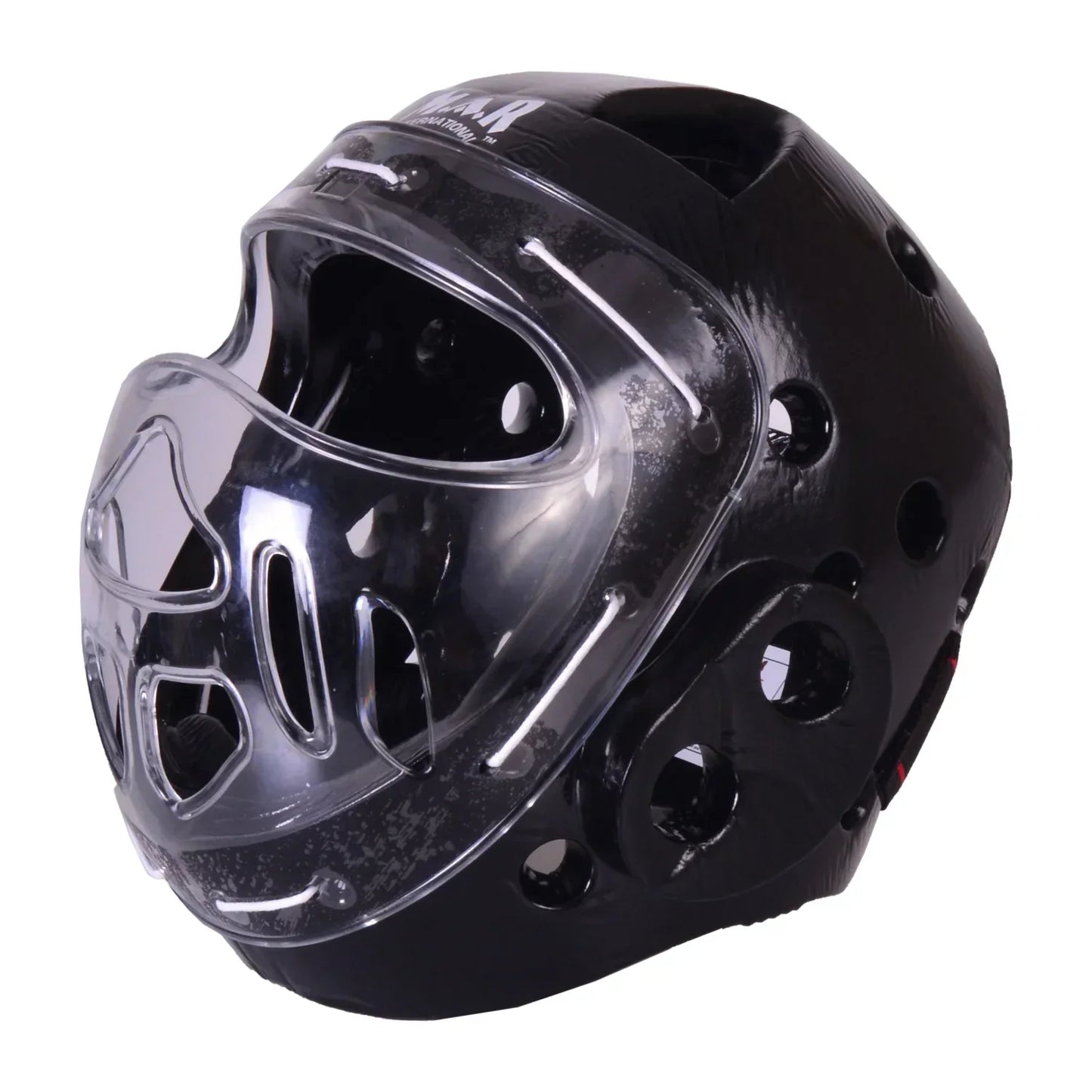 MAR-160I | WKF Style Karate Black Head Guard with Mask - Head Guard