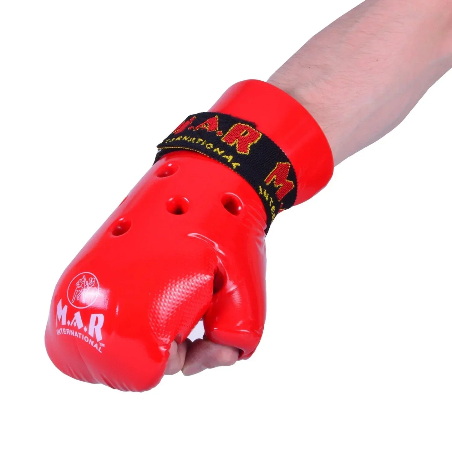 MAR-161A | Red Dipped Foam Martial Arts Punching Gloves - Gloves
