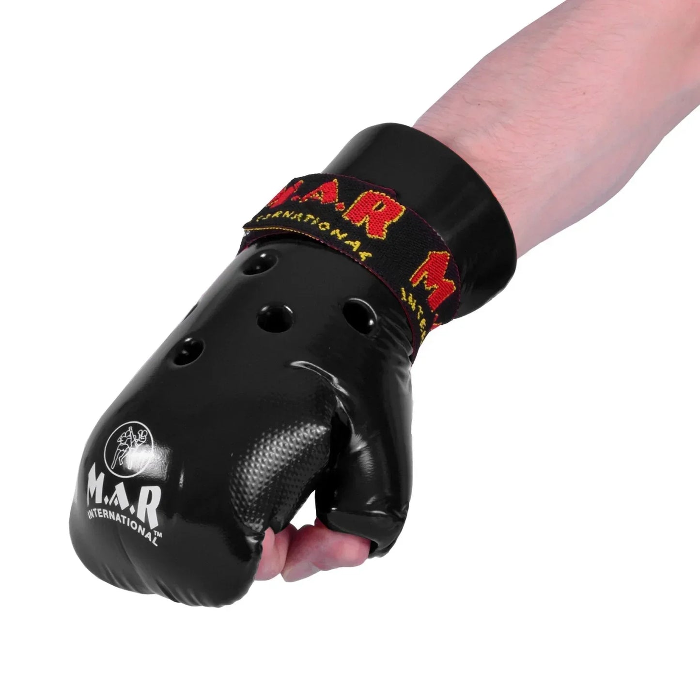 MAR-161B | Black Dipped Foam Martial Arts Punching Gloves - Gloves