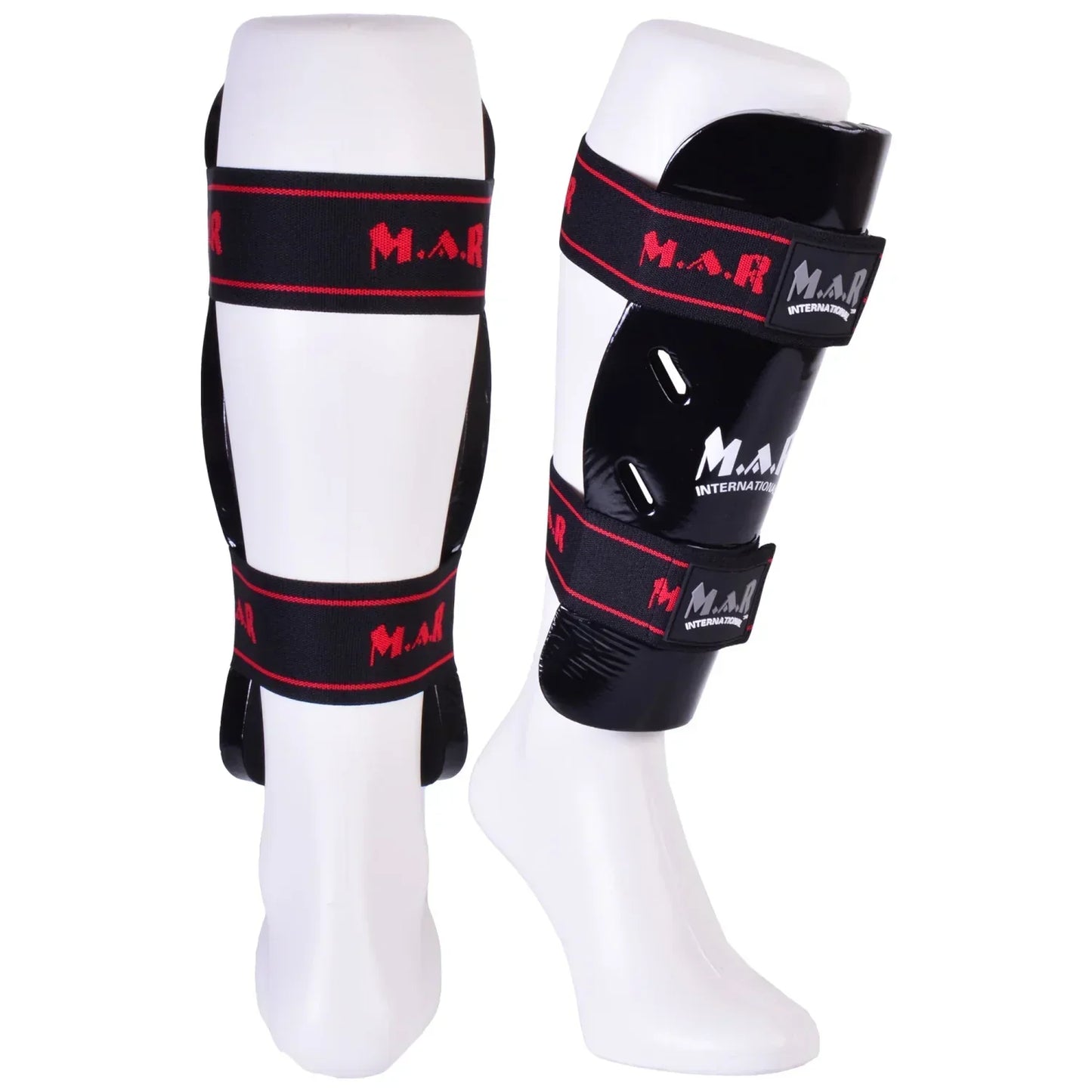 MAR-162B | Black Dipped Foam Martial Arts Shin Guard - Pads