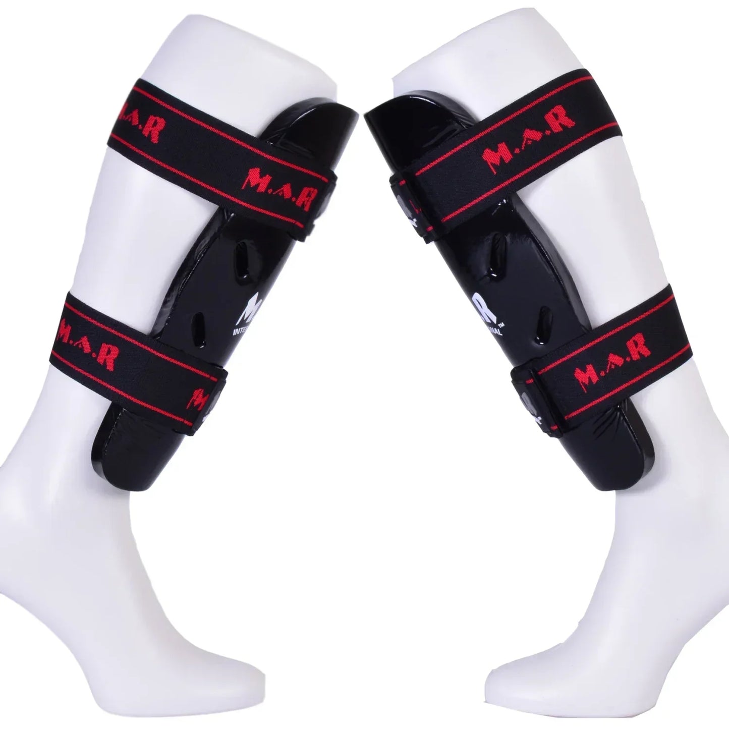 MAR-162B | Black Dipped Foam Martial Arts Shin Guard - Pads