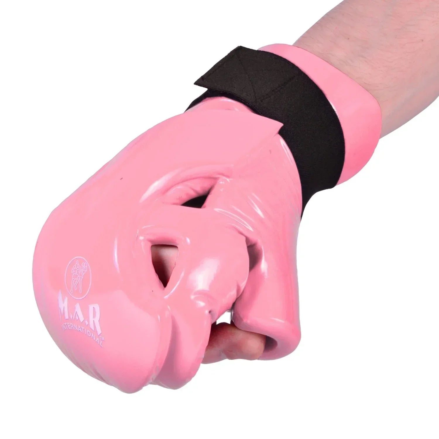 MAR-165D | Pink Dipped Foam - Double Layer Punching Gloves - Gloves