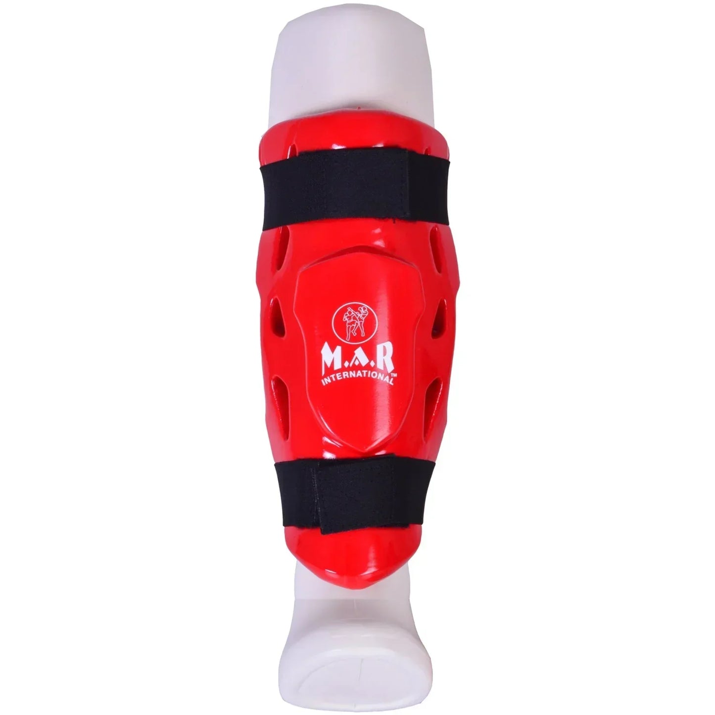 MAR-166A | Red Dipped Foam Double Layer Shin Guard - Pads