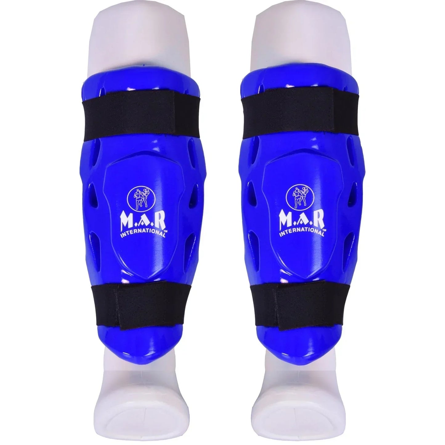 MAR-166C | Blue Dipped Foam Double Layer Shin Guard - Pads