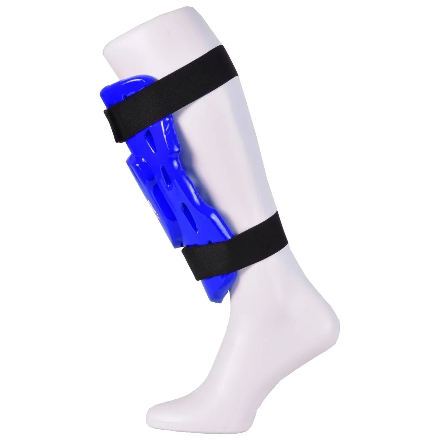 MAR-166C | Blue Dipped Foam Double Layer Shin Guard - Pads