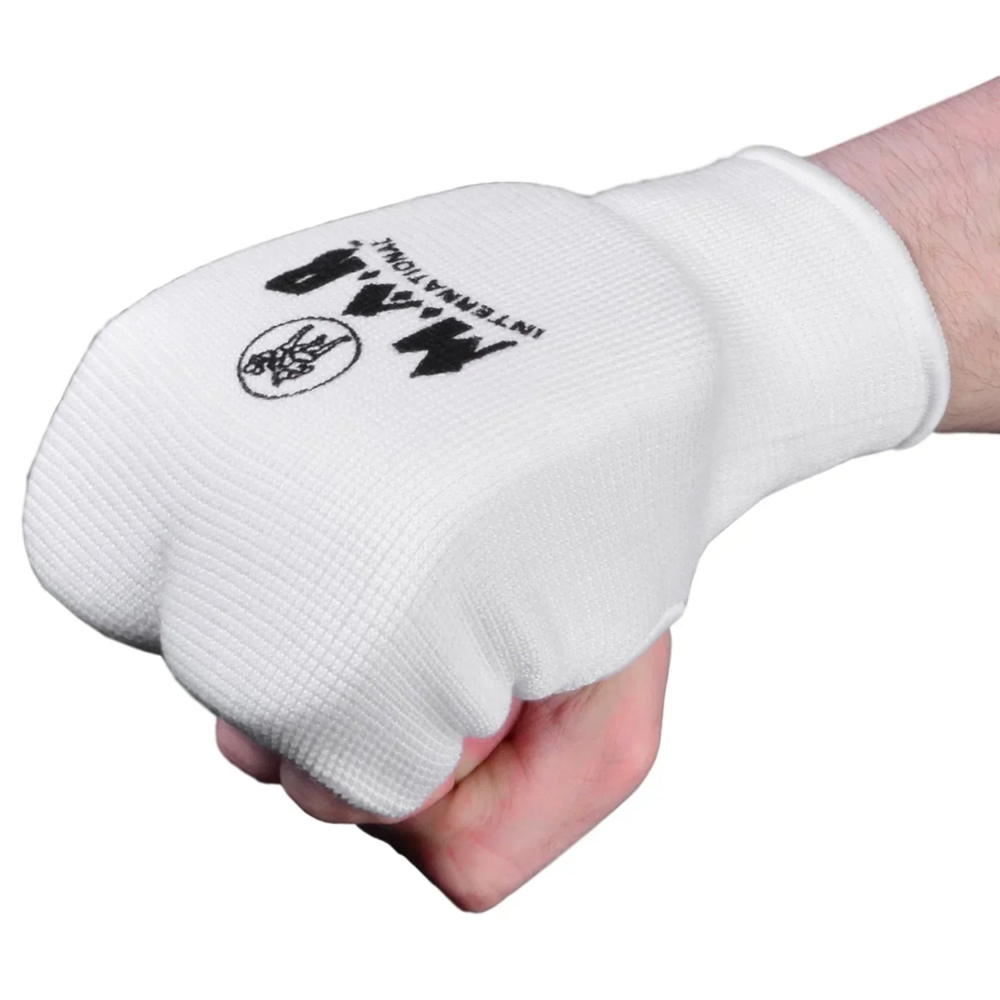 MAR-168A | White Elasticated Fabric Mitts For Hand Protection - Small Accessories