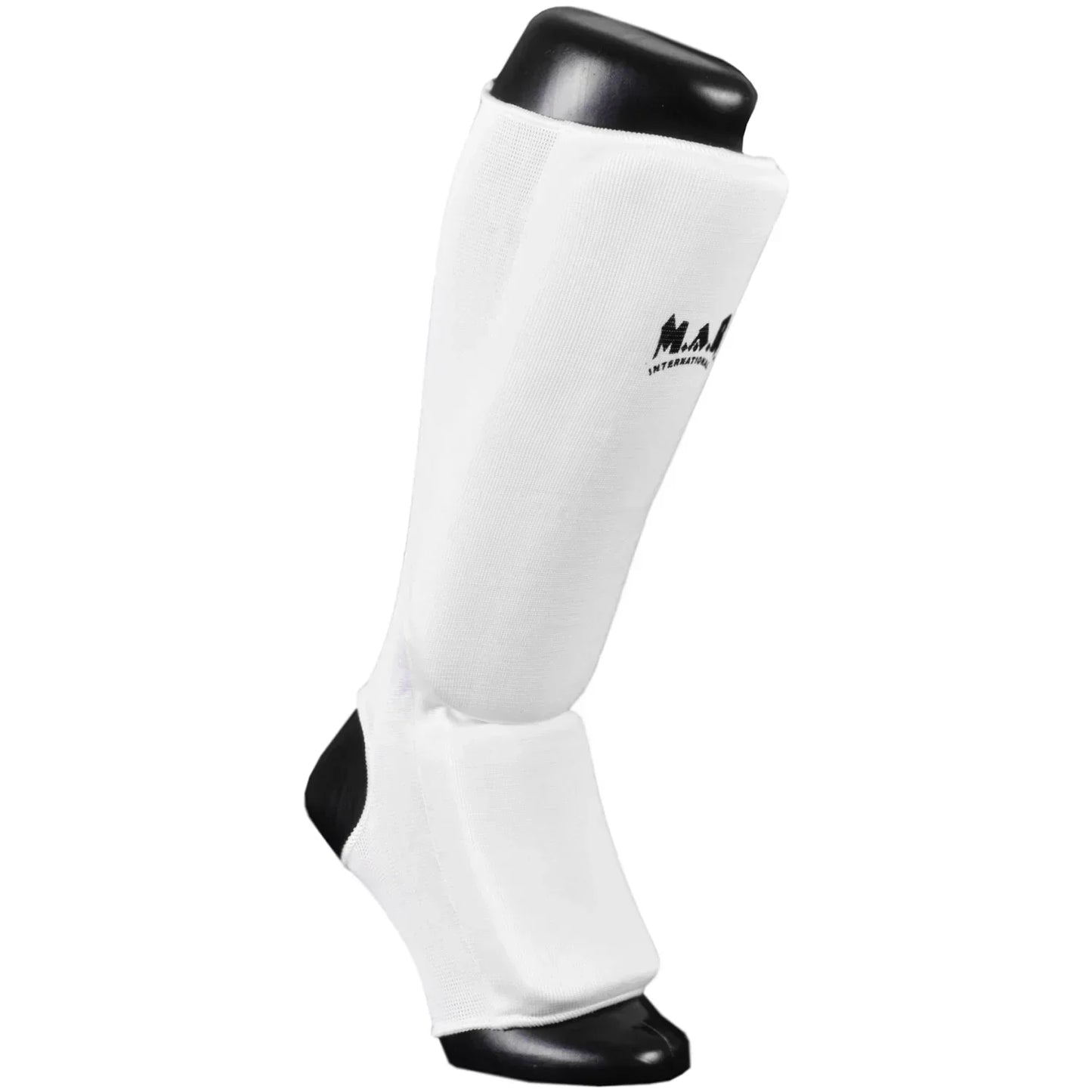 MAR-171A | White Elasticated Fabric Shin & Instep Guard - Small Accessories