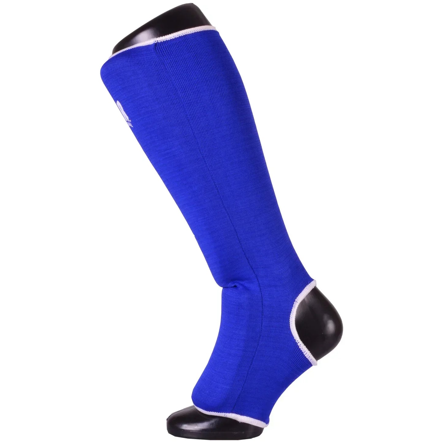 MAR-171D | Blue Elasticated Fabric Shin & Instep Guard - Small Accessories