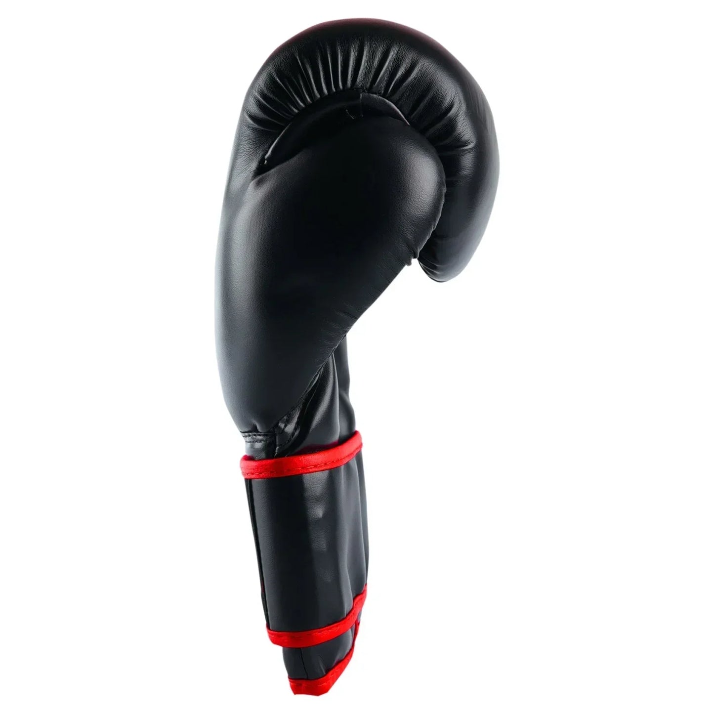 MAR-178 | Black Kids Kickboxing & Boxing Gloves w/ Red Stripes for Kids - Gloves