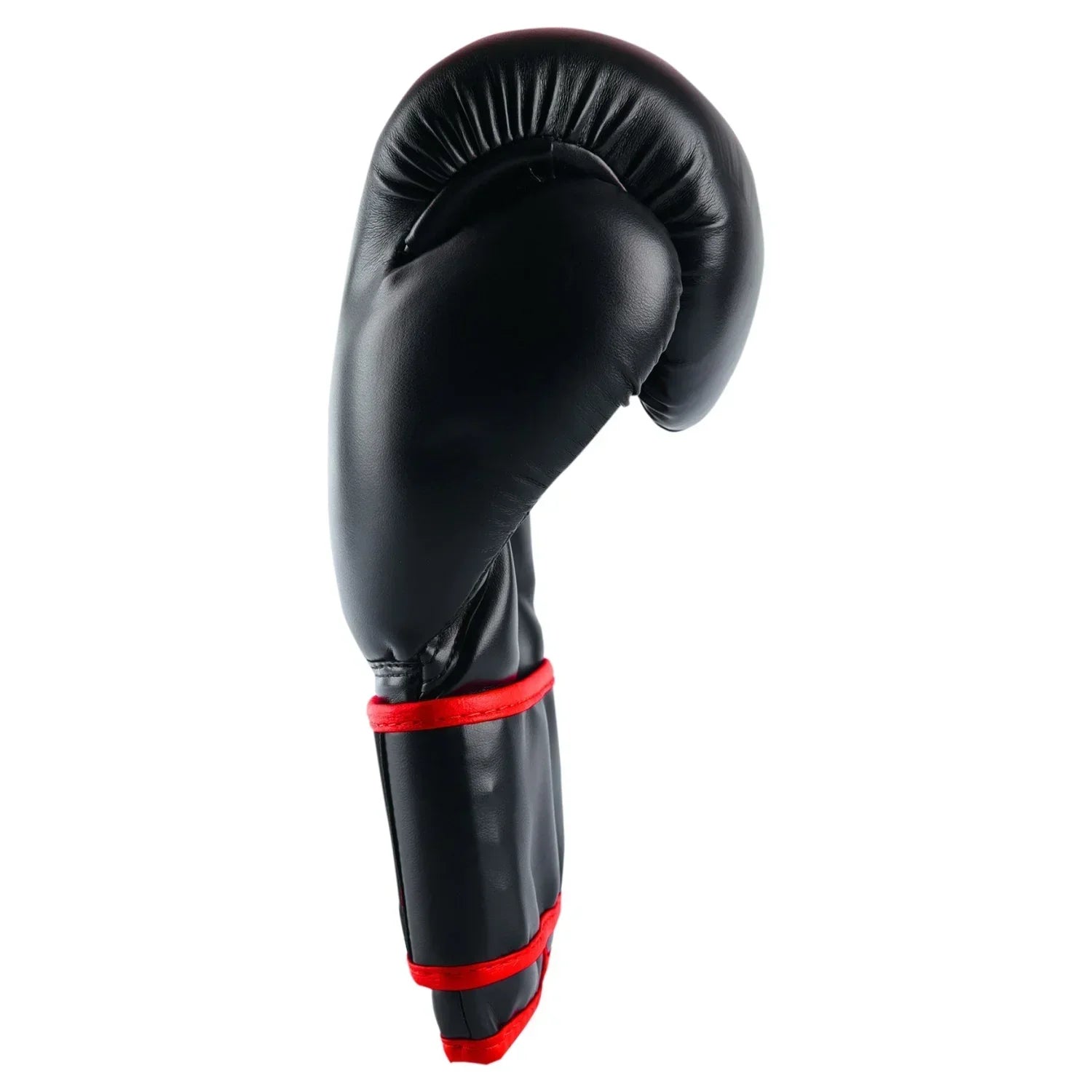 MAR-178 | Black Kids Kickboxing & Boxing Gloves w/ Red Stripes for Kids - Gloves