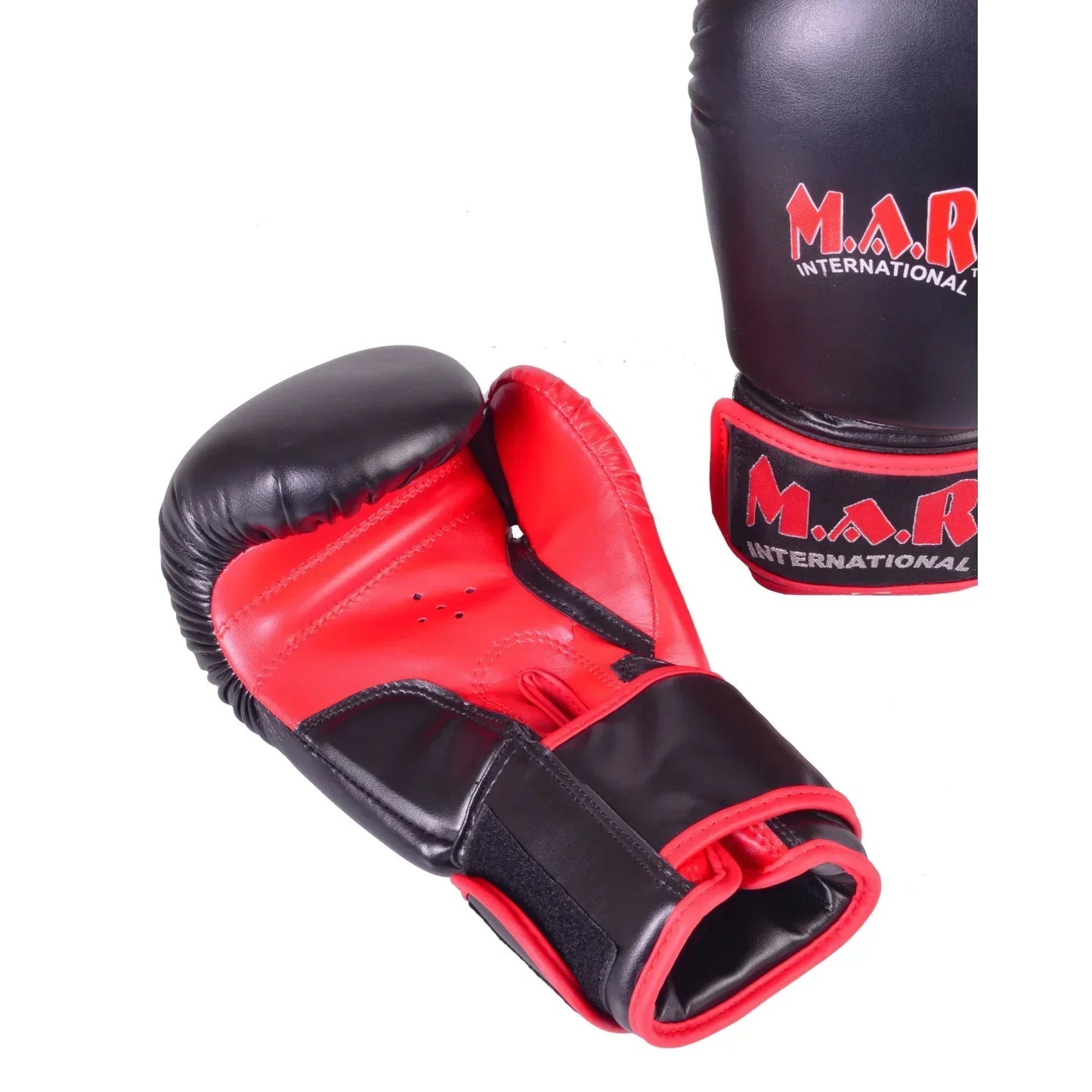 MAR-179 | Black & Red Boxing & Kickboxing Gloves for Kids - Gloves