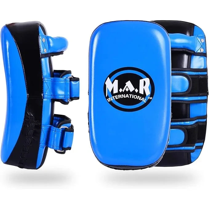 MAR-202F | Blue Curved Muay Thai Pad (Single) - Striking Pads