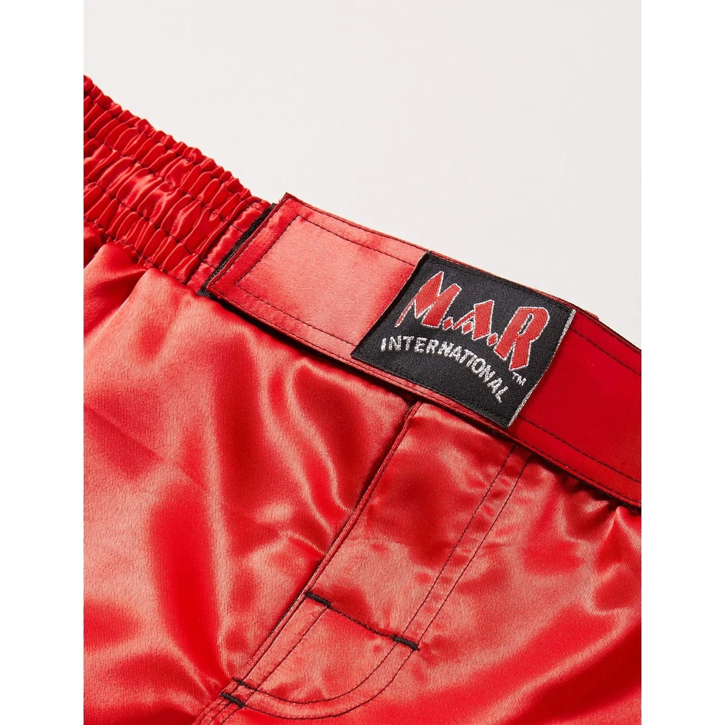 MAR-244B | Red + Black MMA Super Stretchable Shorts - Double Layered - Shorts
