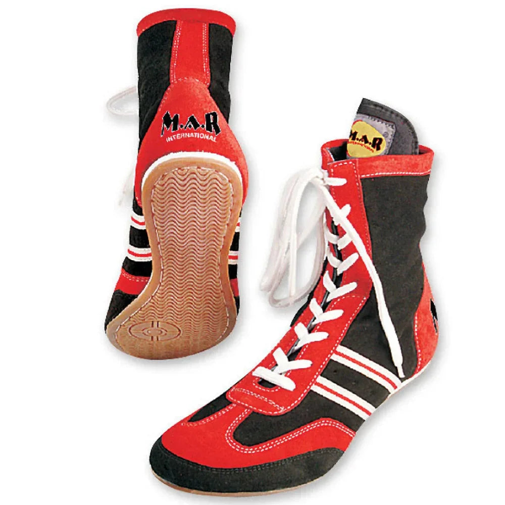 MAR-294B | Genuine Leather Boxing Shoes - Mesh - Shoes
